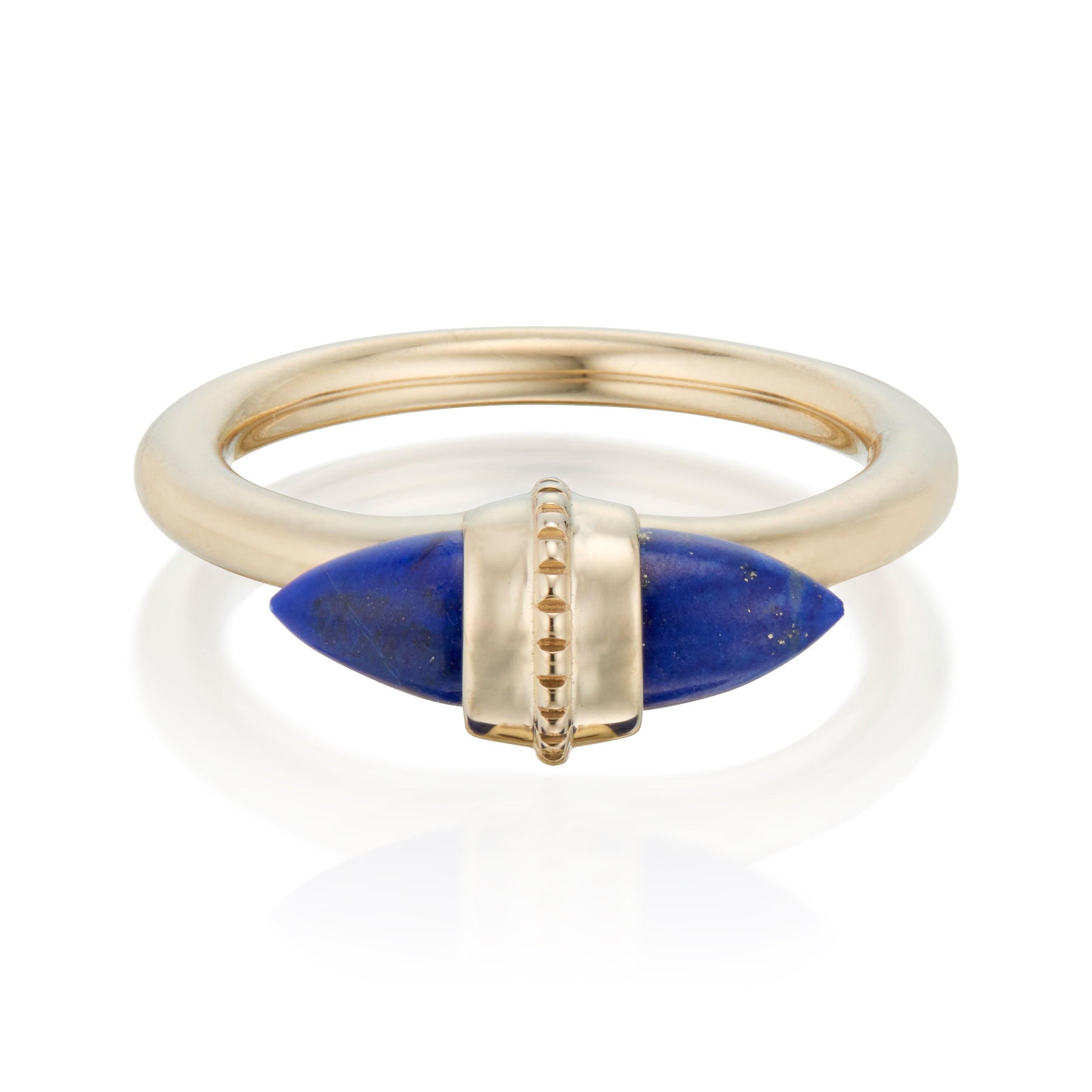 Amphora Ring With Lapis Lazuli Yellow Gold