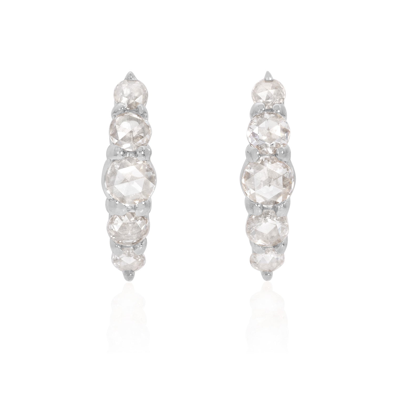 Vale Jewelry Belle du Jour Earrings in White Gold
