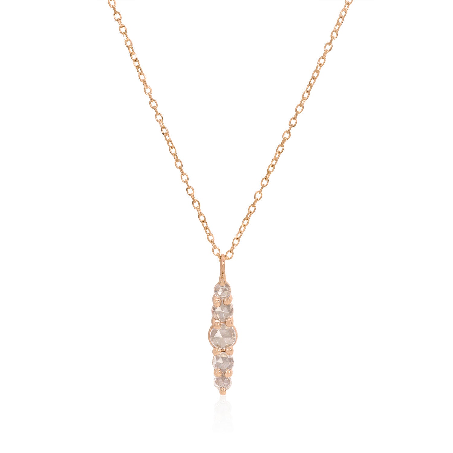 Vale Jewelry Belle du Jour Necklace in Rose Gold Closeup