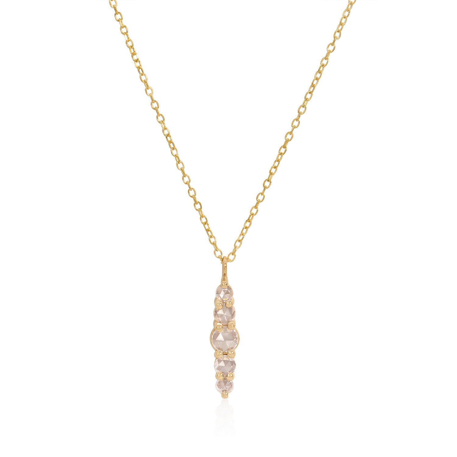 Vale Jewelry Belle du Jour Necklace in Yellow Gold Closeup