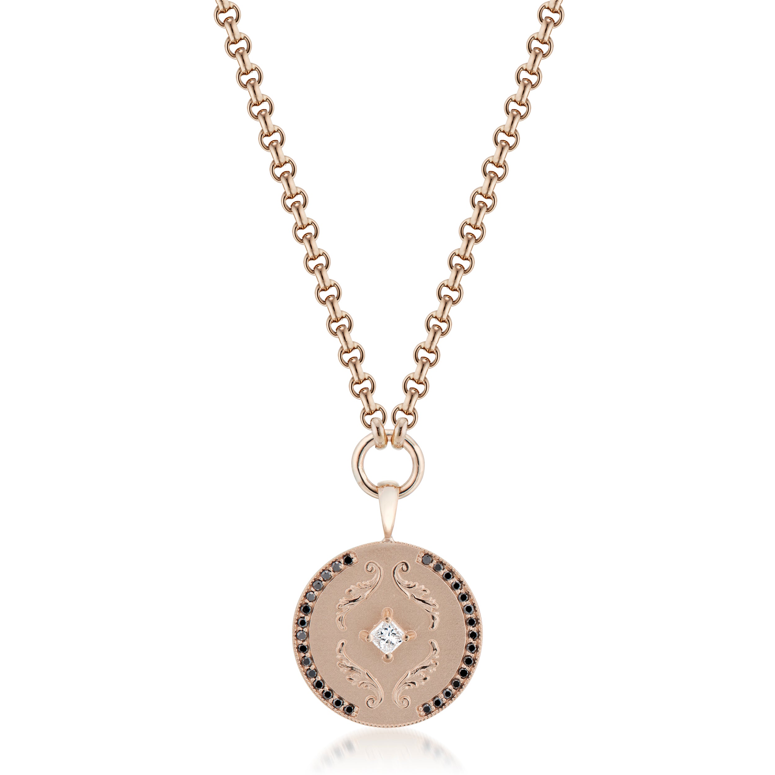 Vale Jewelry Callie Necklace in Rose Gold Closeup