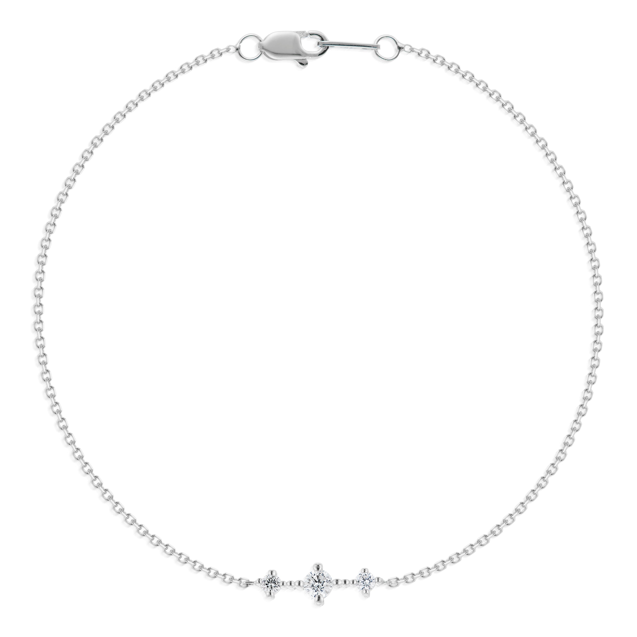 Vale Jewelry Celeste Diamond Bracelet in White Gold Closeup