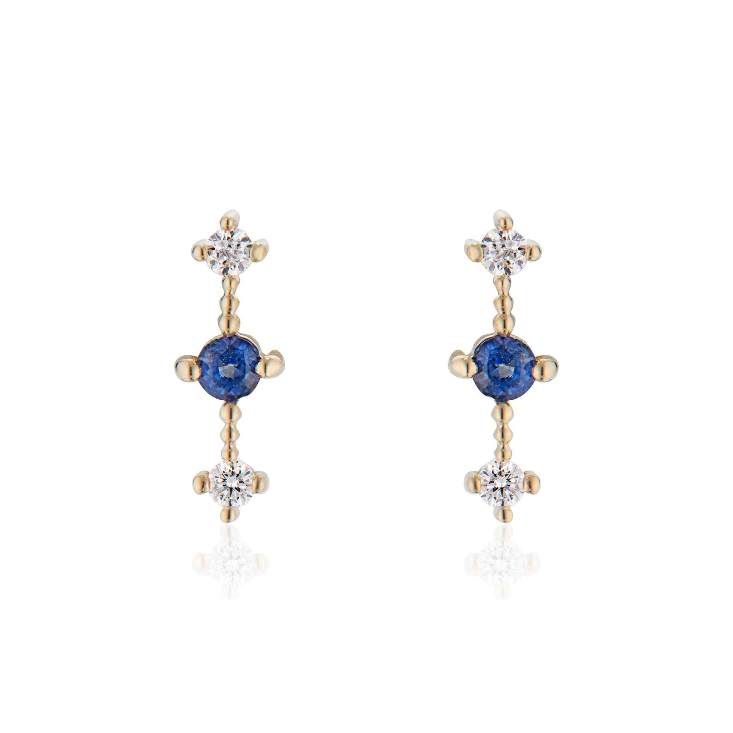 Sapphire cross deals earrings