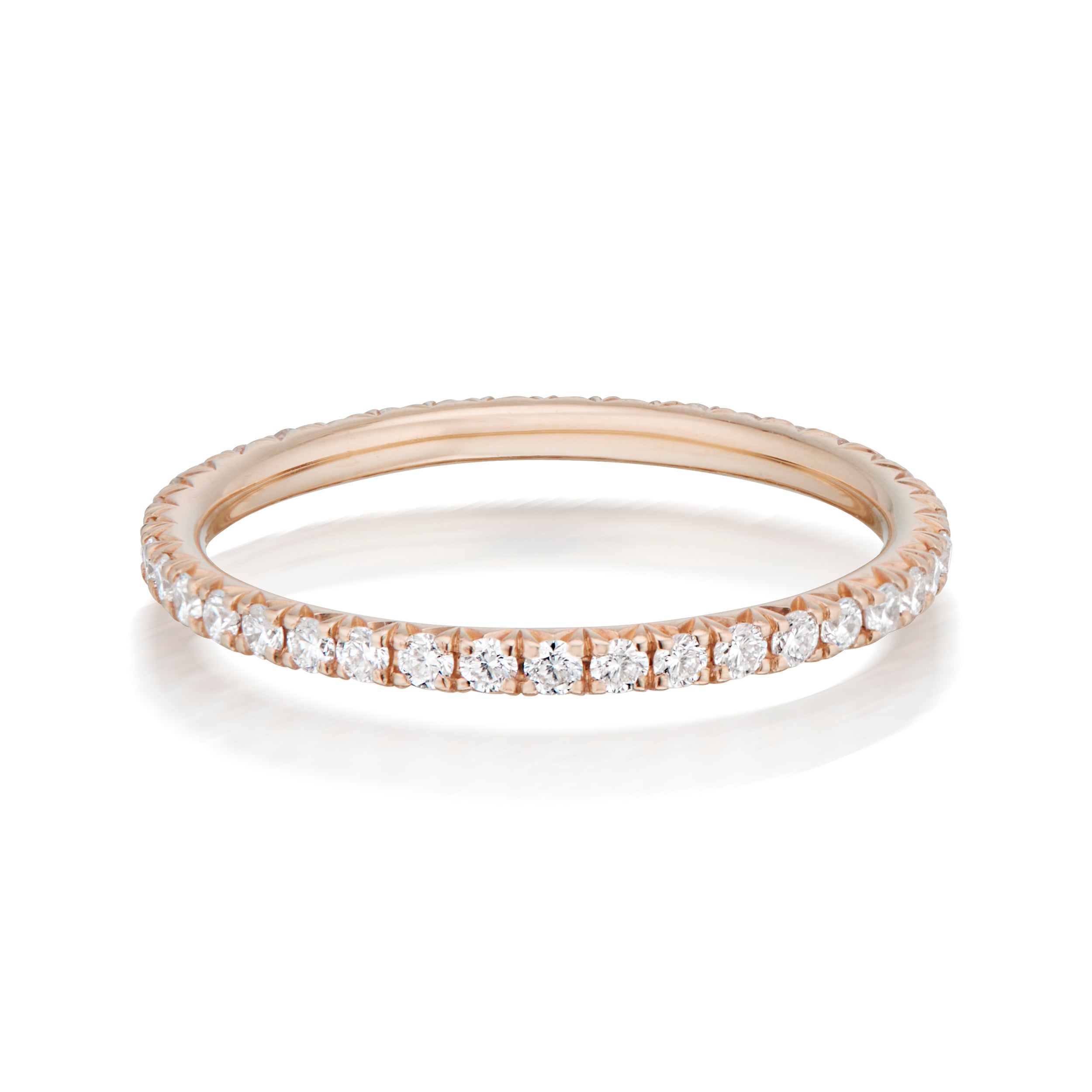 Vale Jewelry Colline 1.4MM Diamond Eternity Ring in Rose Gold