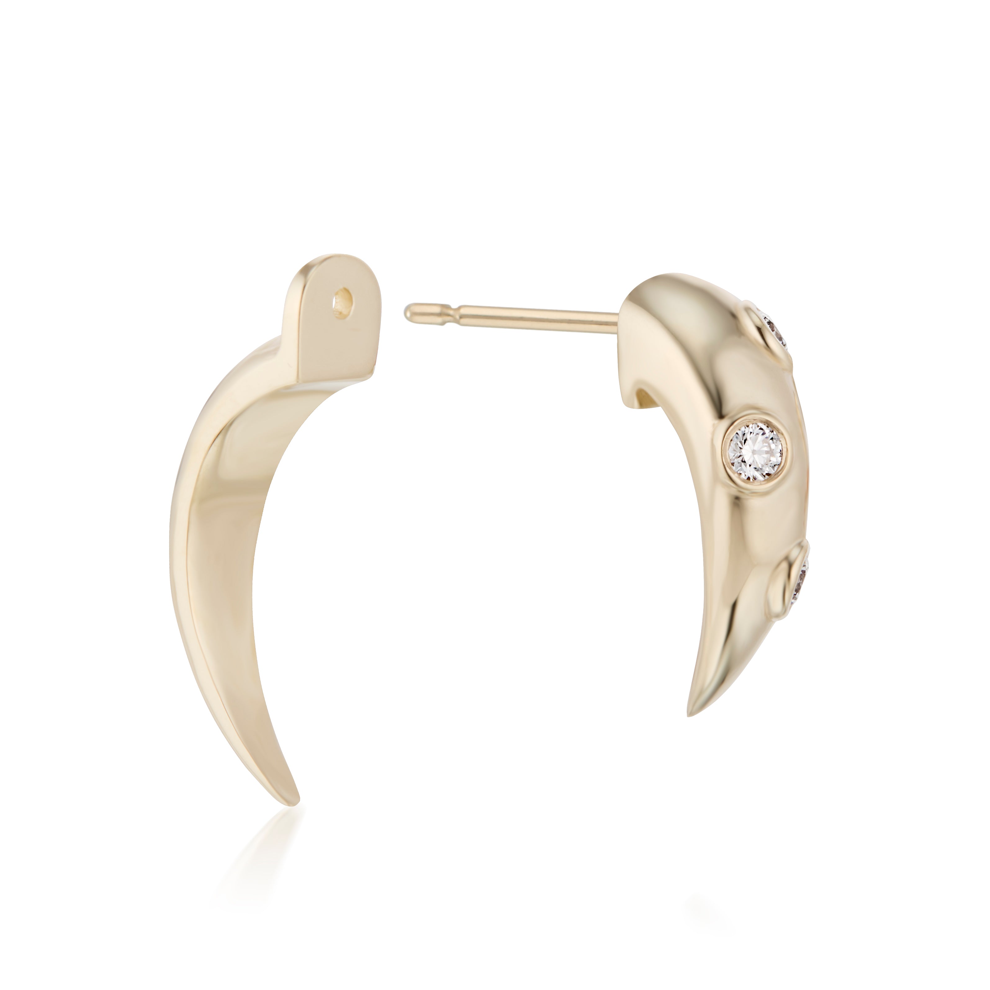 Swoop Large 2-Piece Diamond Earrings
