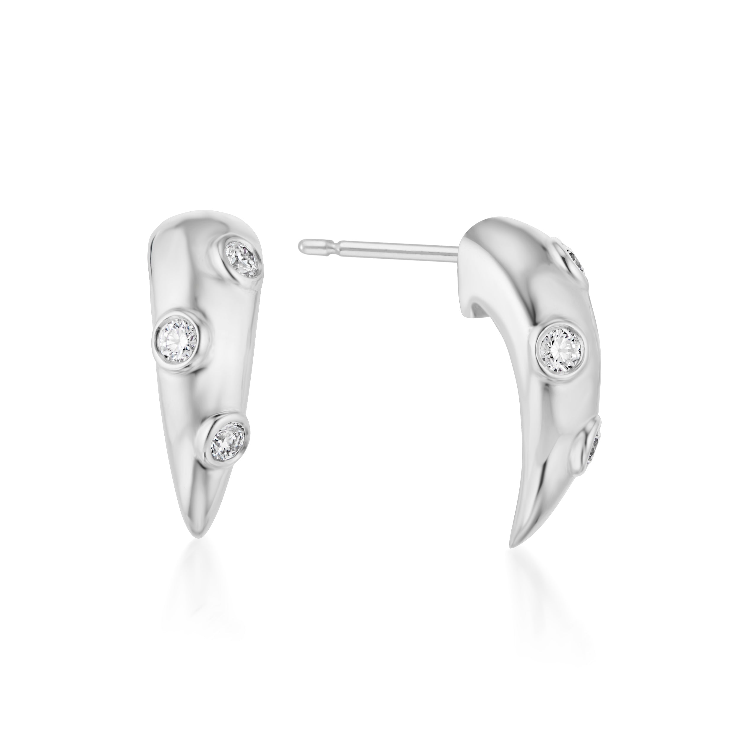 Swoop Large 2-Piece Diamond Earrings