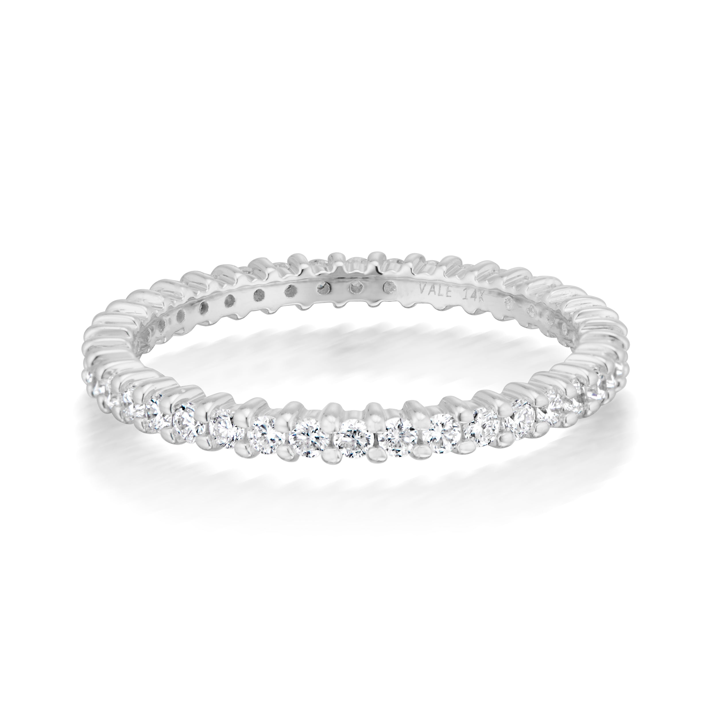 Vale Jewelry Nelle Eternity Diamond Ring in White Gold