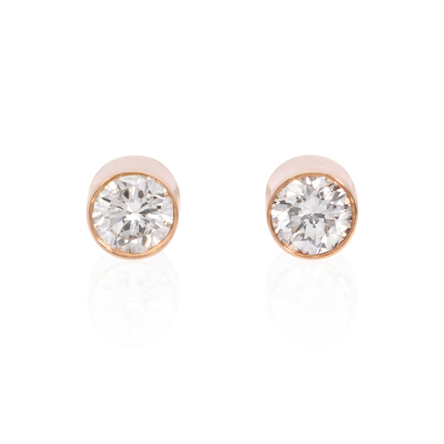 Vale Jewelry Origins Earrings in Rose Gold Front View