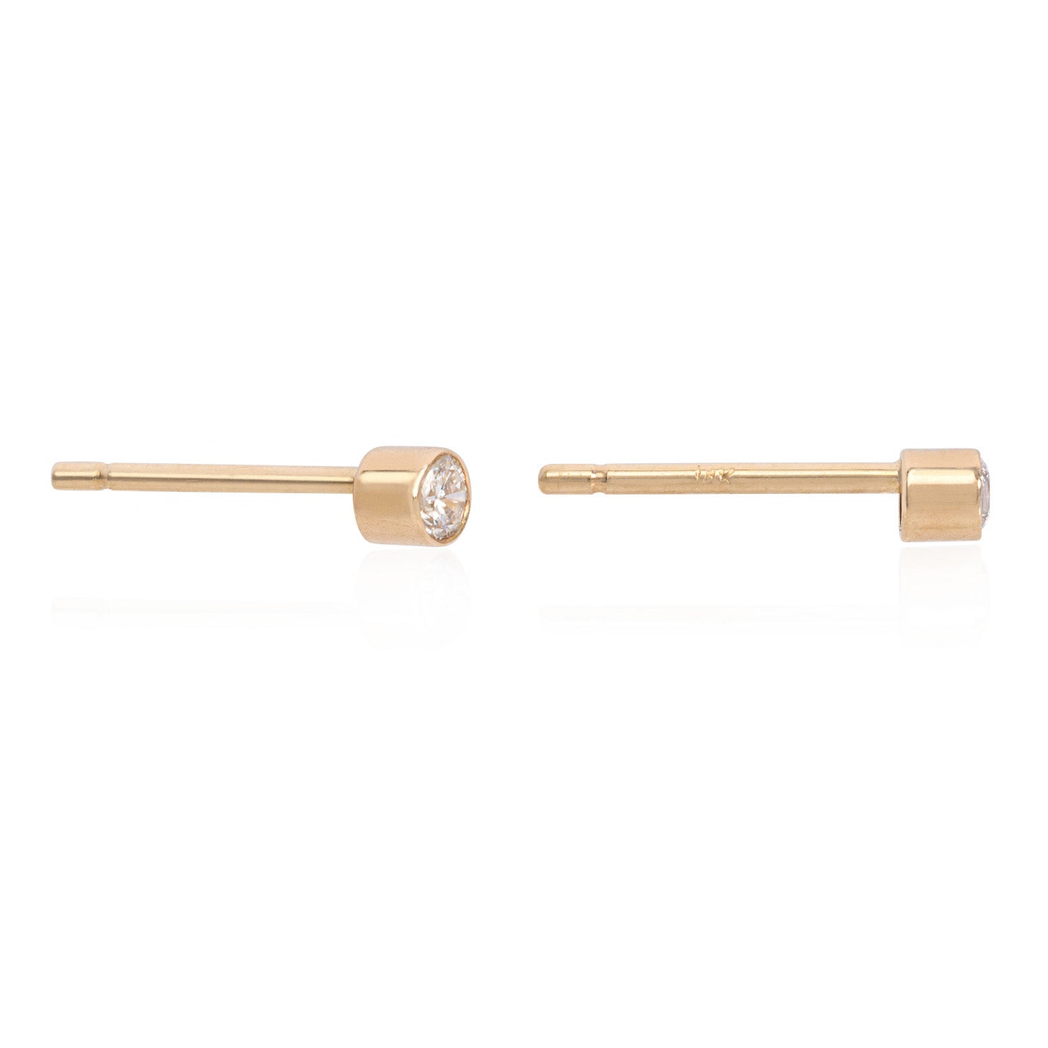 Vale Jewelry Origins Earrings in Yellow Gold Side View