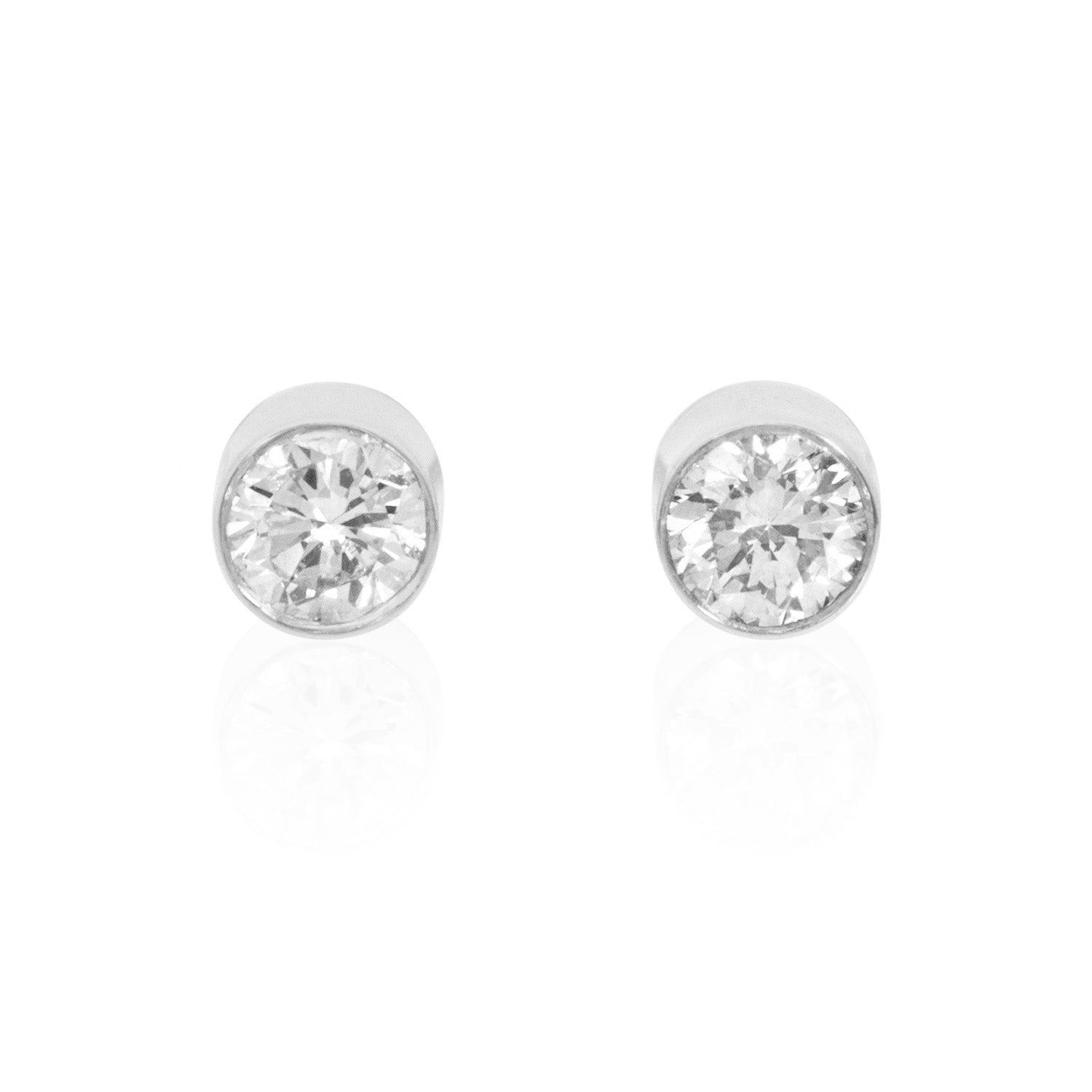 Vale Jewelry Origins Earrings in White Gold Front View