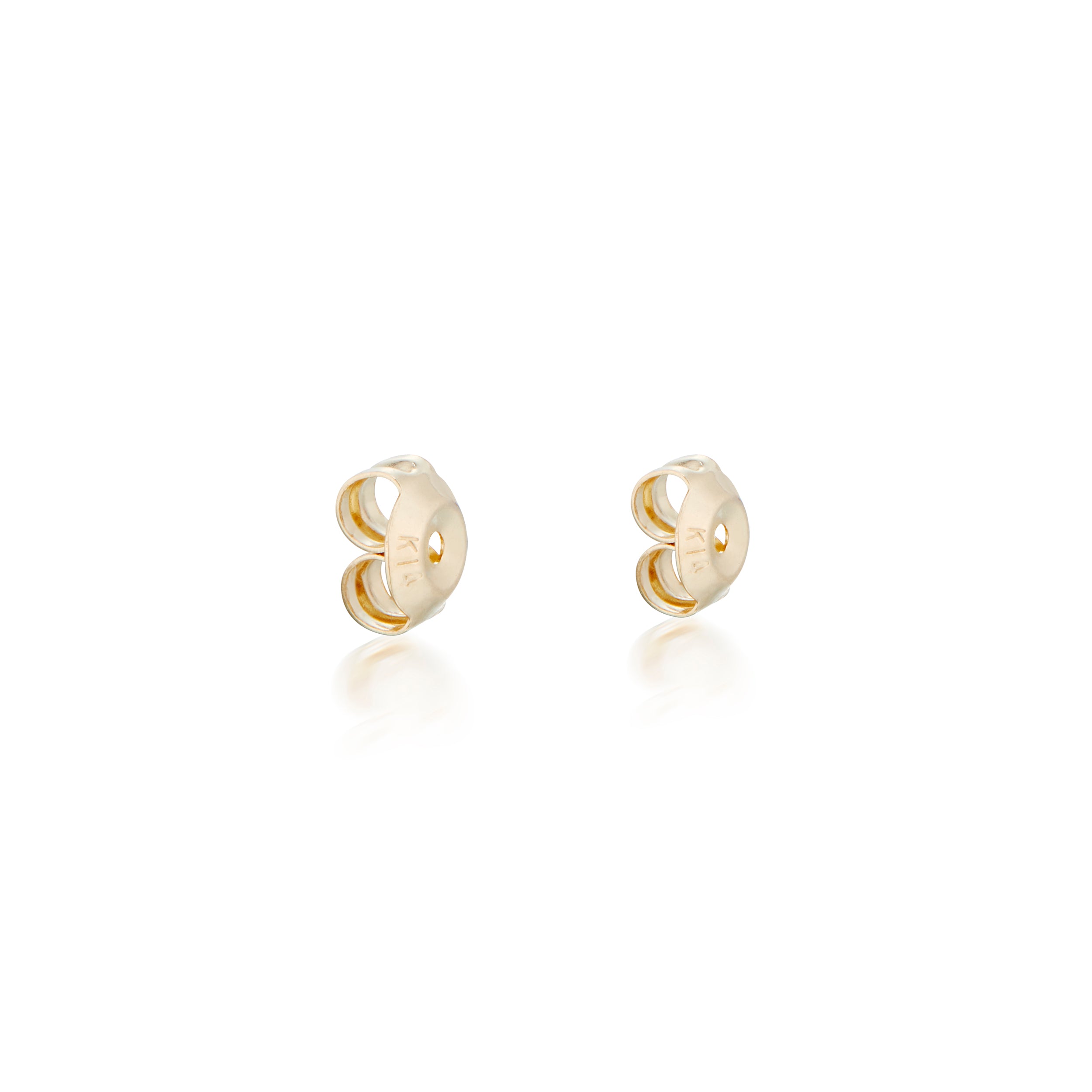 Earring backs in yellow gold