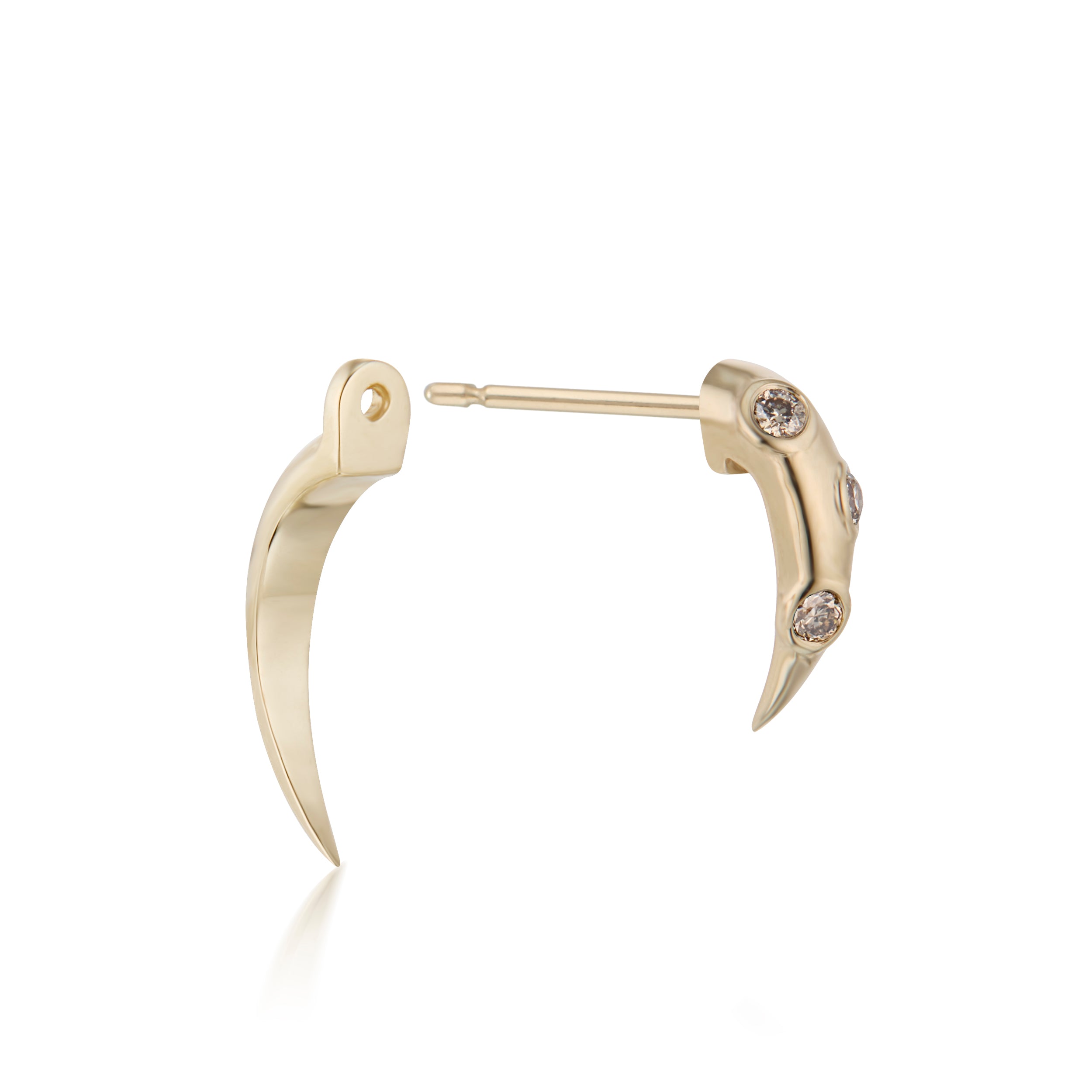 Swoop Champagne Diamond 2-Piece Earrings
