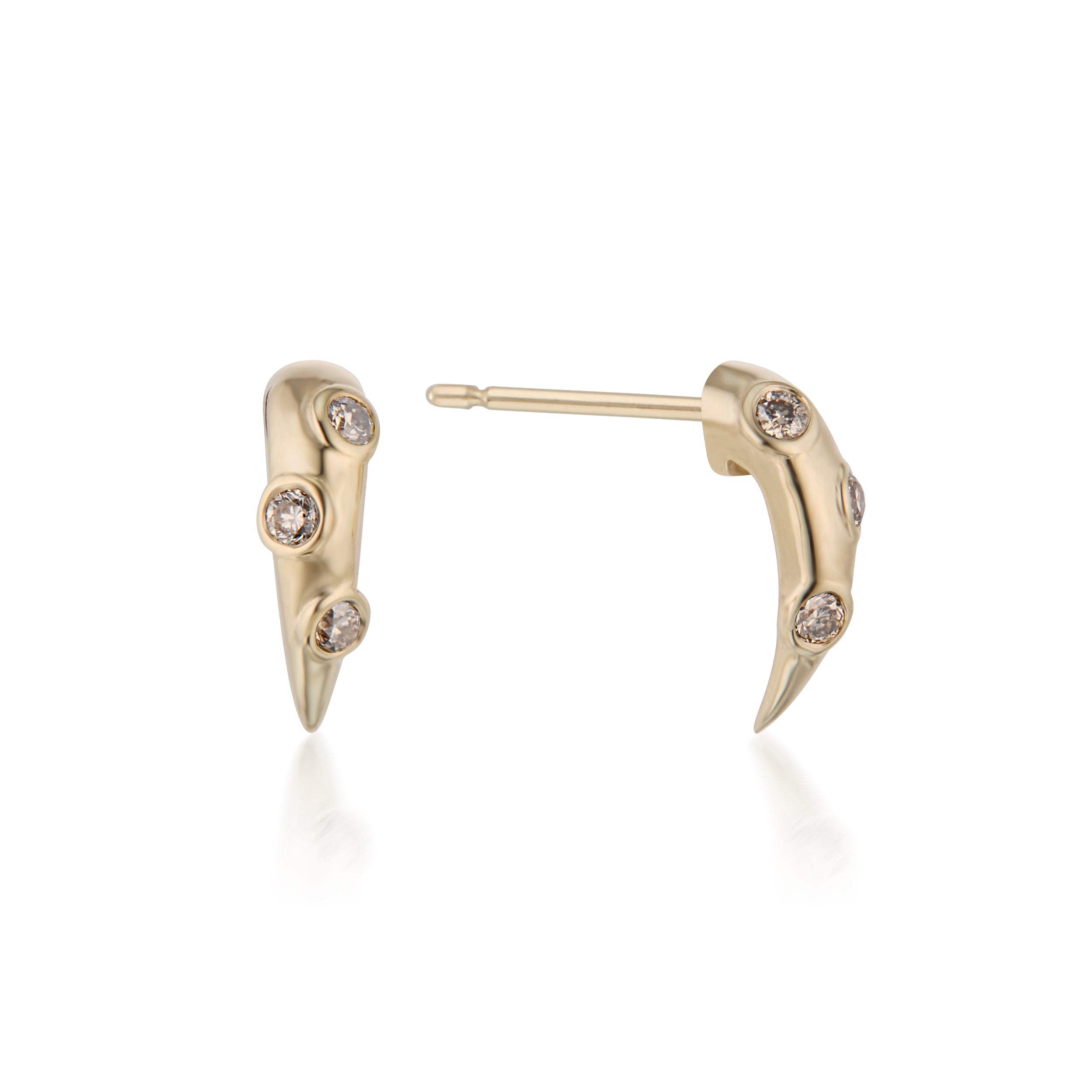 Swoop Champagne Diamond 2-Piece Earrings