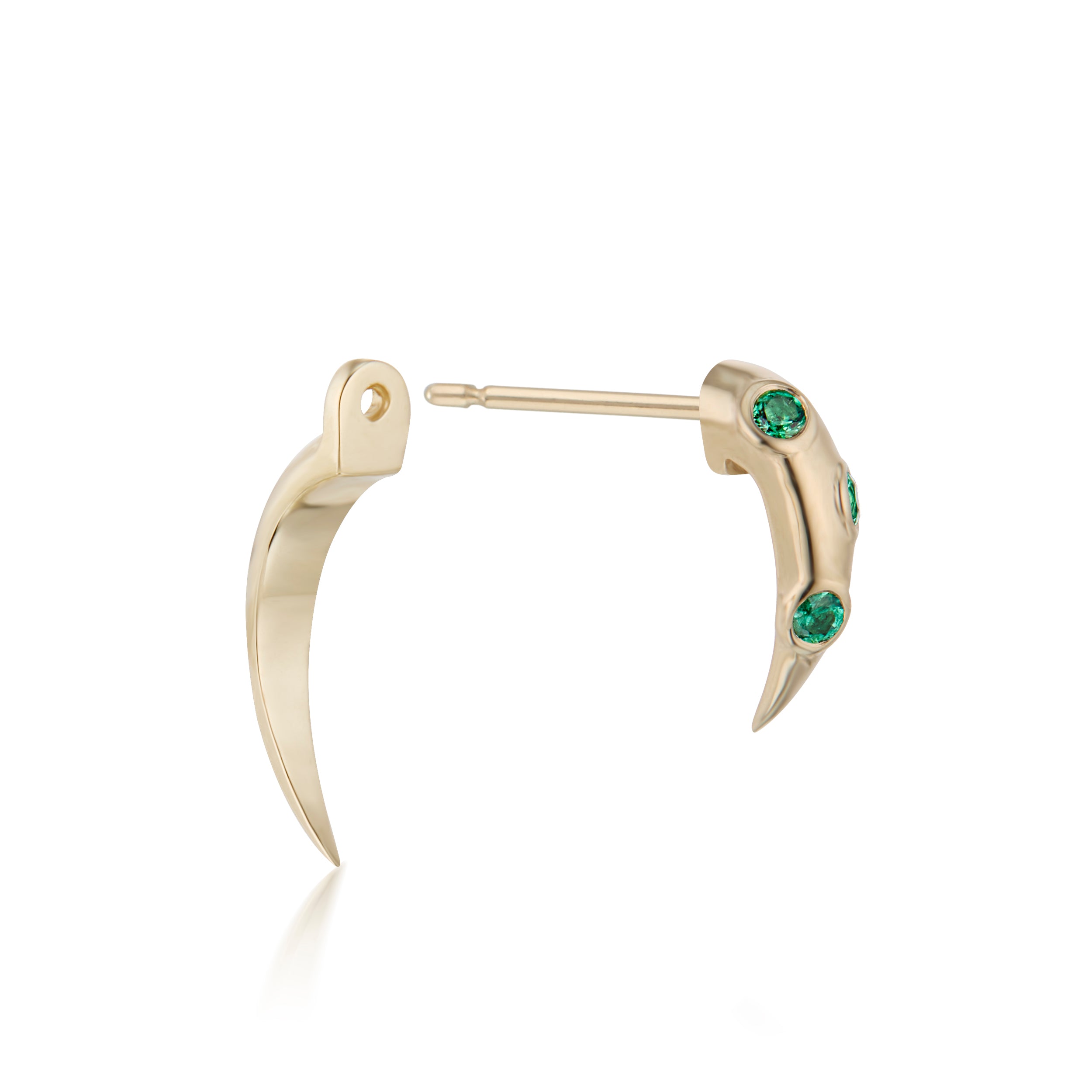 Swoop Emerald 2-Piece Earrings