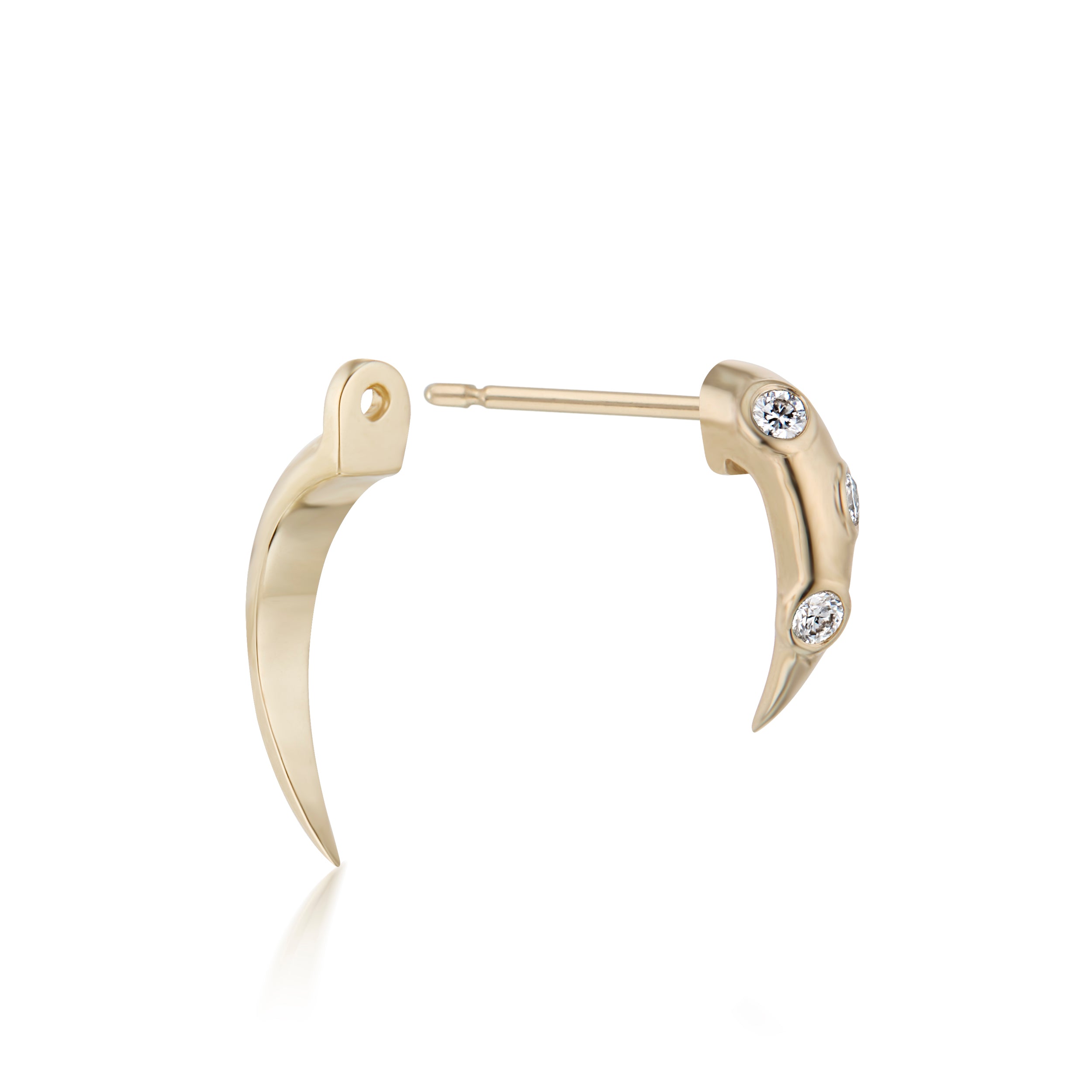Swoop White Diamond 2-Piece Earrings