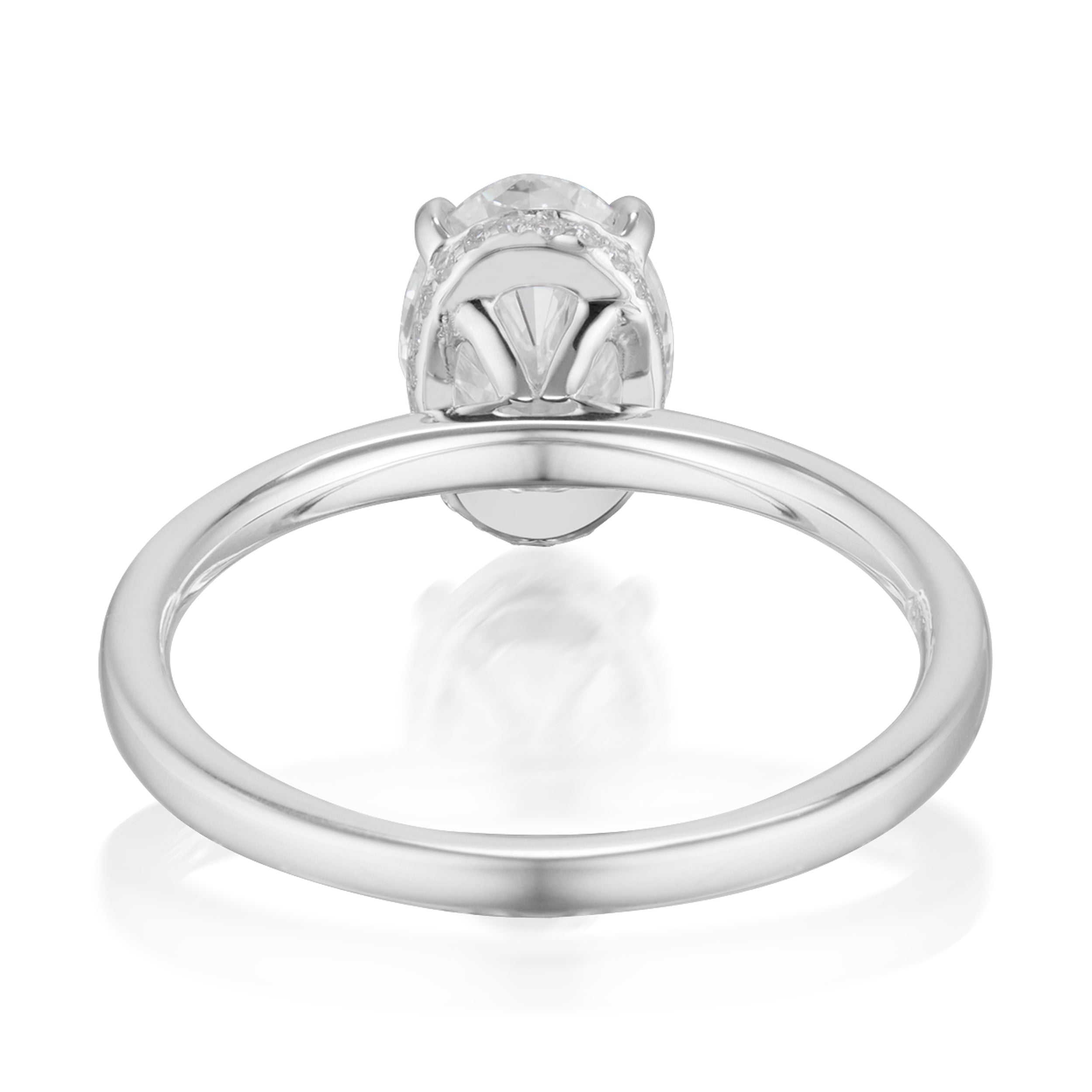 Vale Jewelry Cecilia Ring White Gold Back