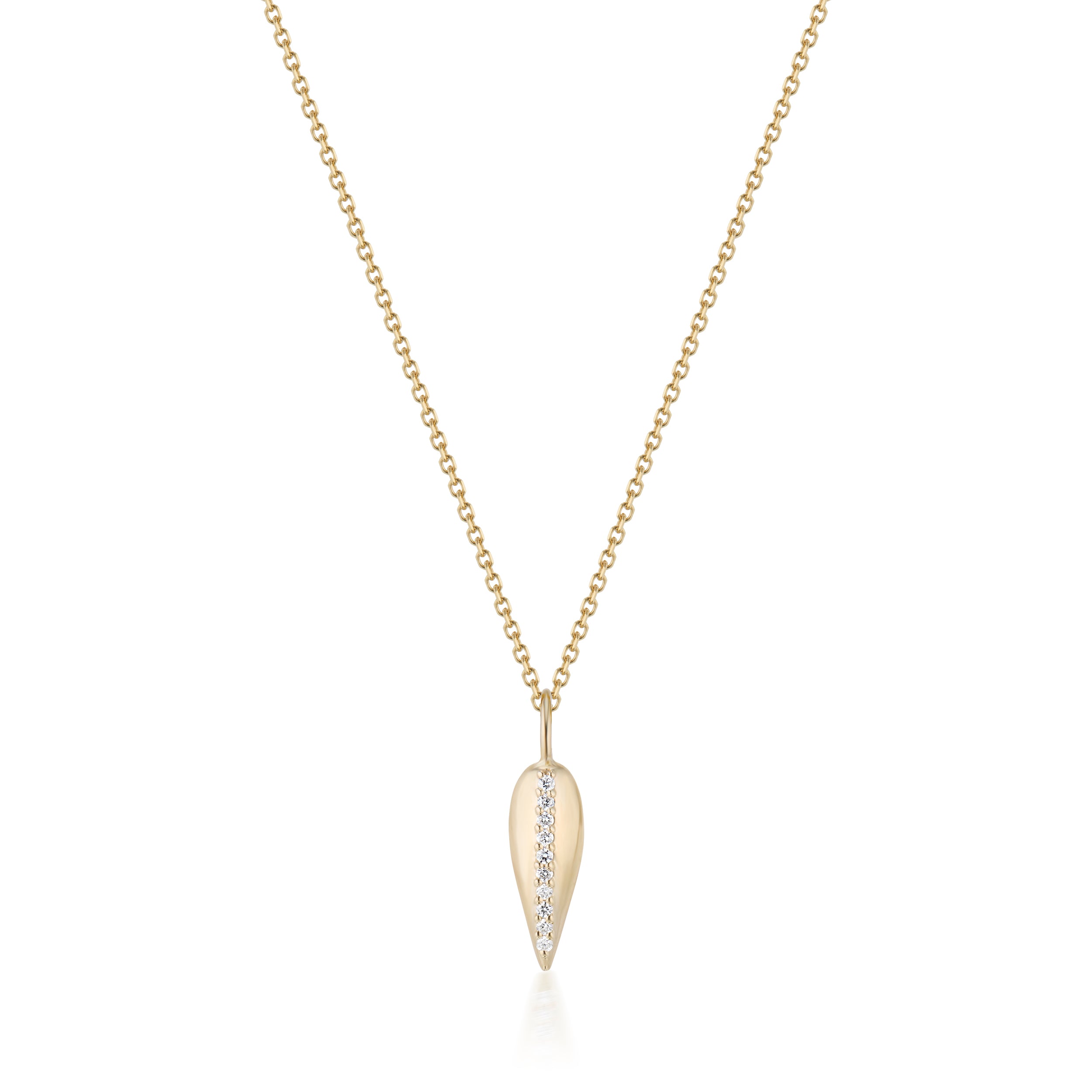 Vale Jewelry Swoop Diamond Accent Line Necklace