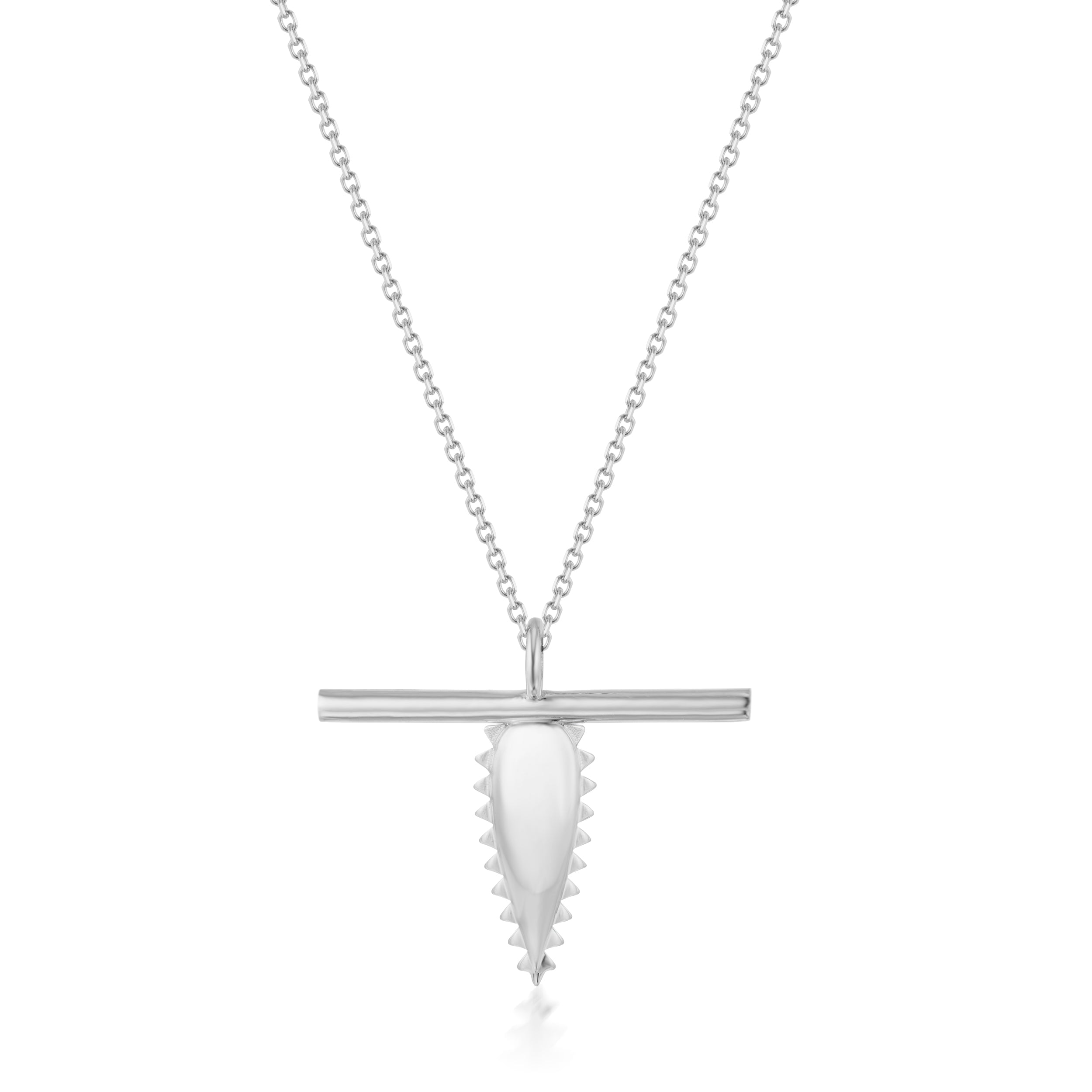 Vale Jewelry Swoop T-Bar Thorn Necklace