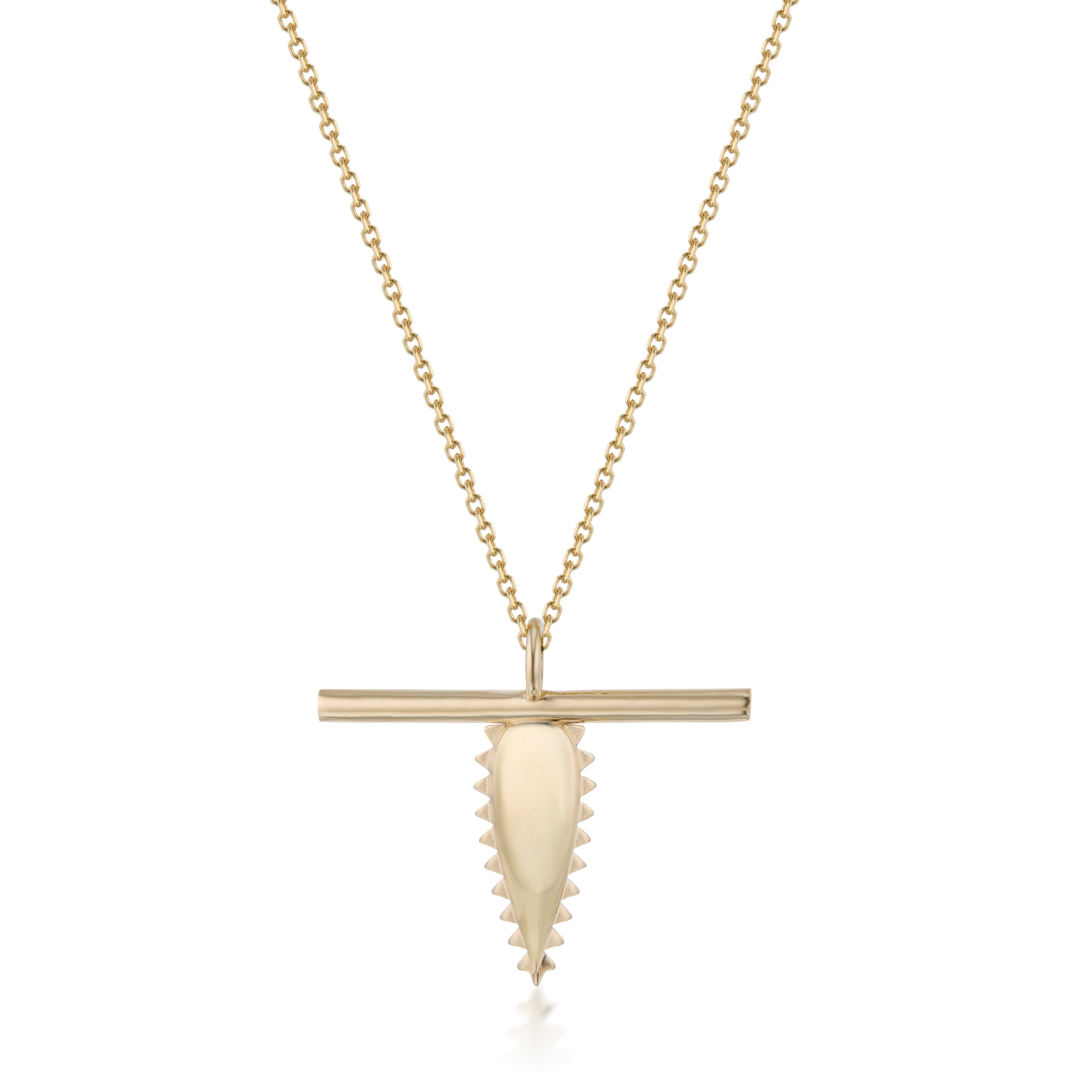 Vale Jewelry Swoop T-Bar Thorn Necklace