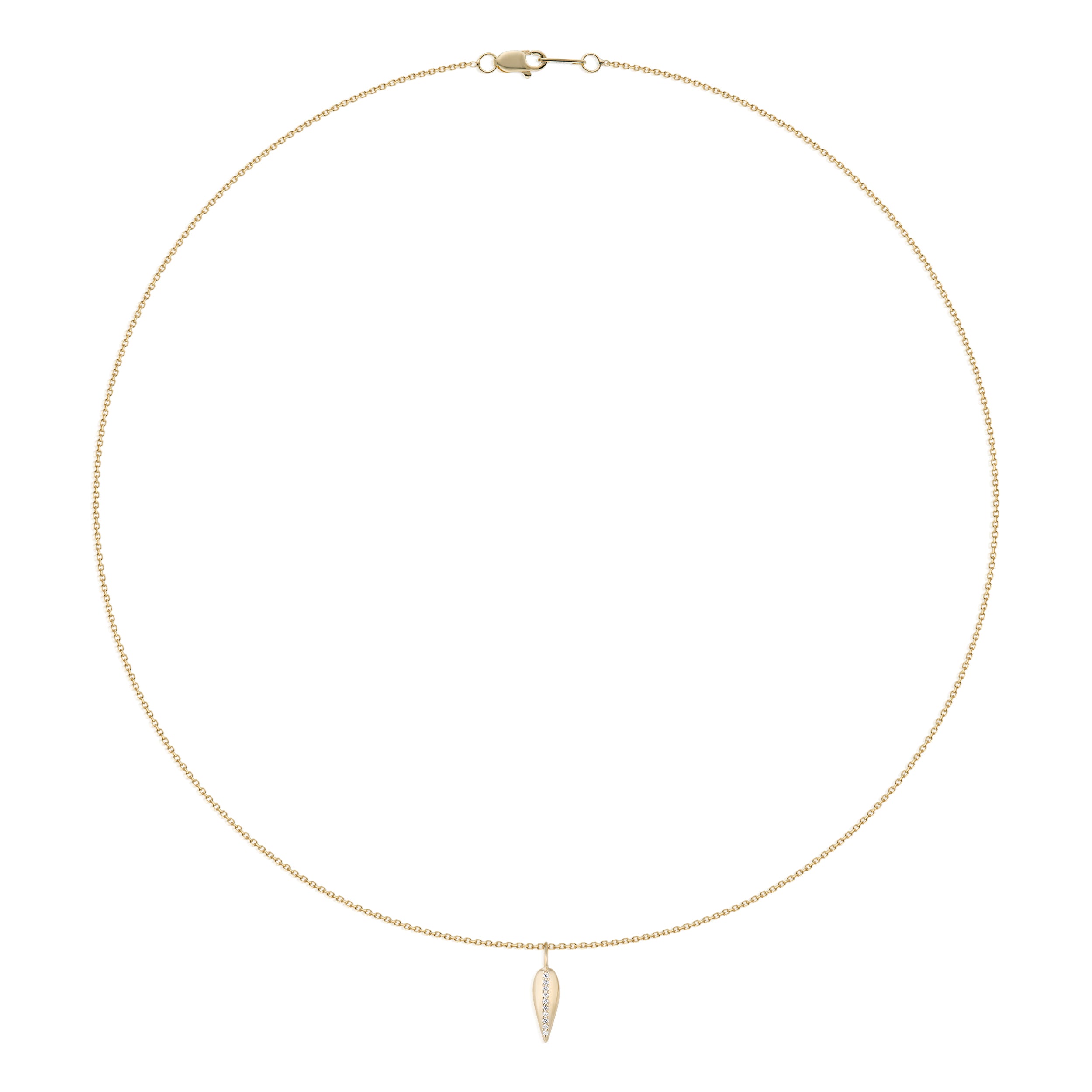 Vale Jewelry Swoop Diamond Accent Line Necklace