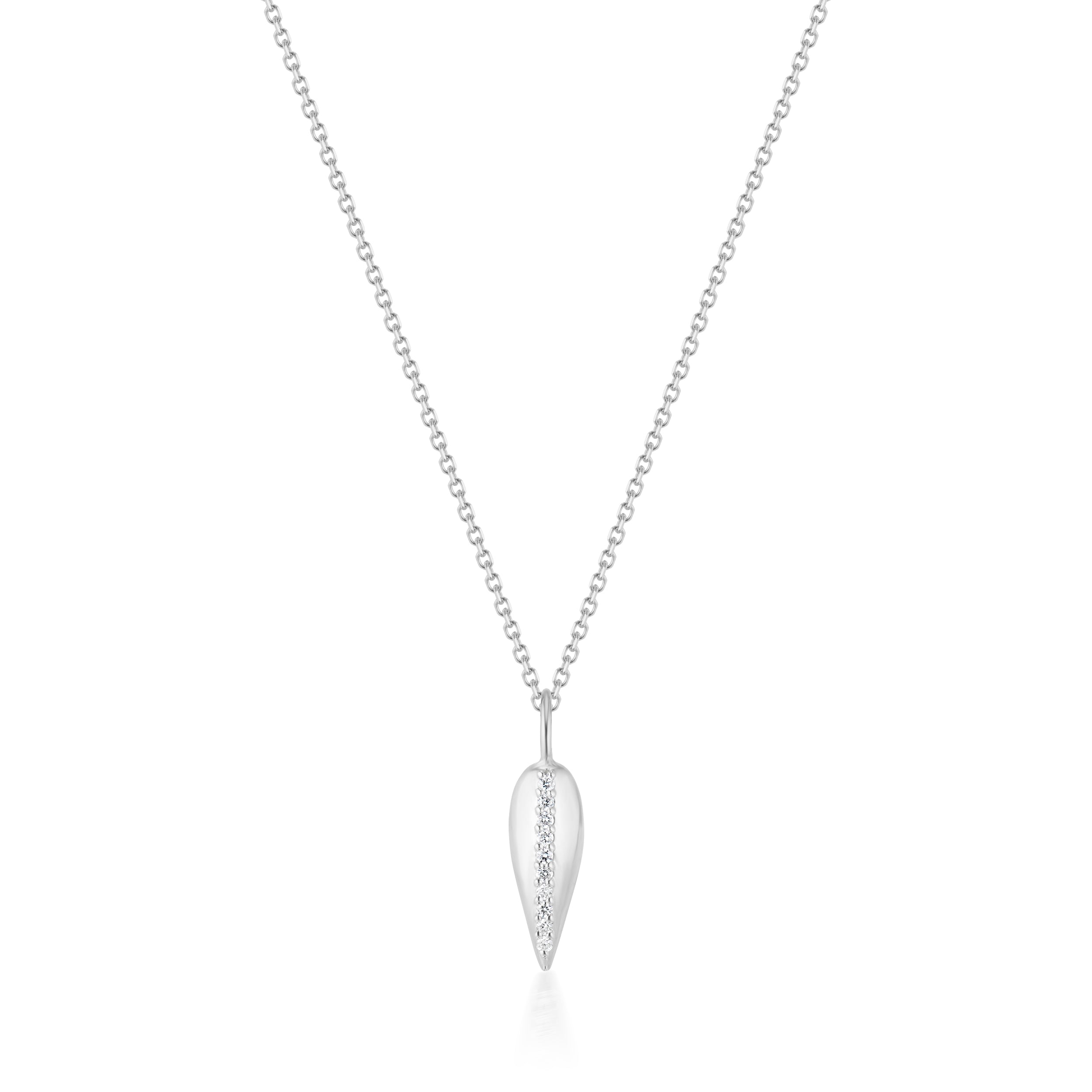 Vale Jewelry Swoop Diamond Accent Line Necklace