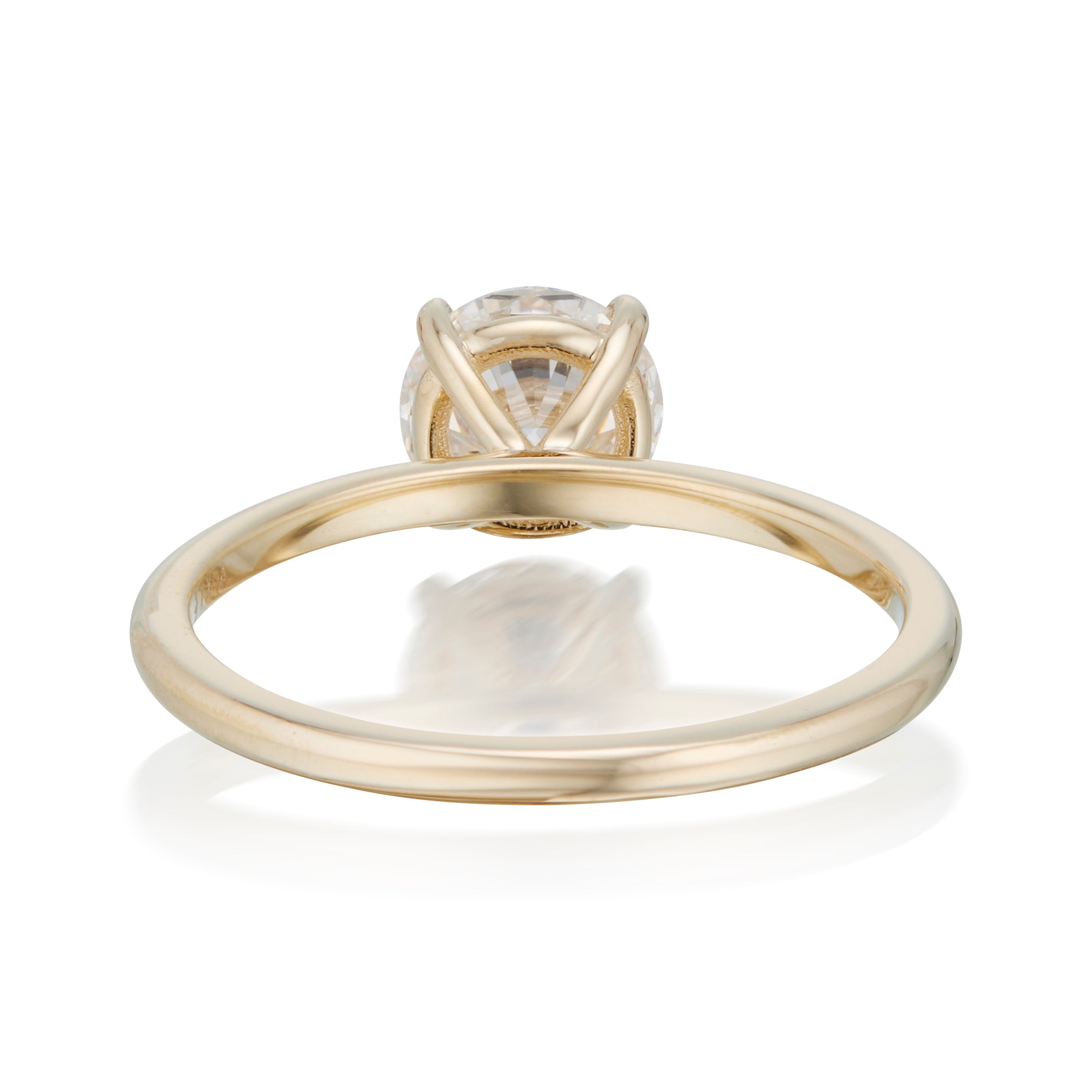 Vale Jewelry Adele Ring in Yellow Gold Back View Image