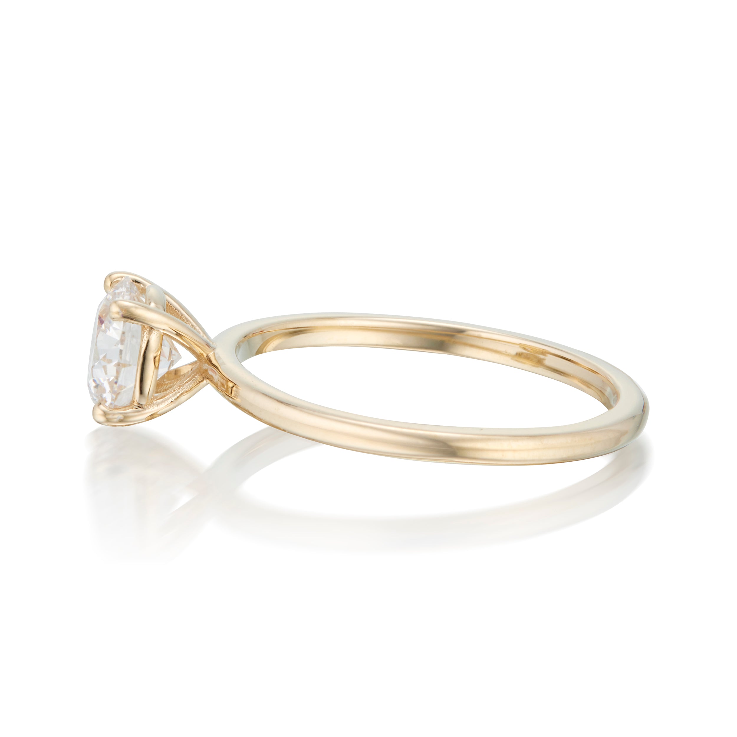 Vale Jewelry Adele Ring in Yellow Gold Side View Image