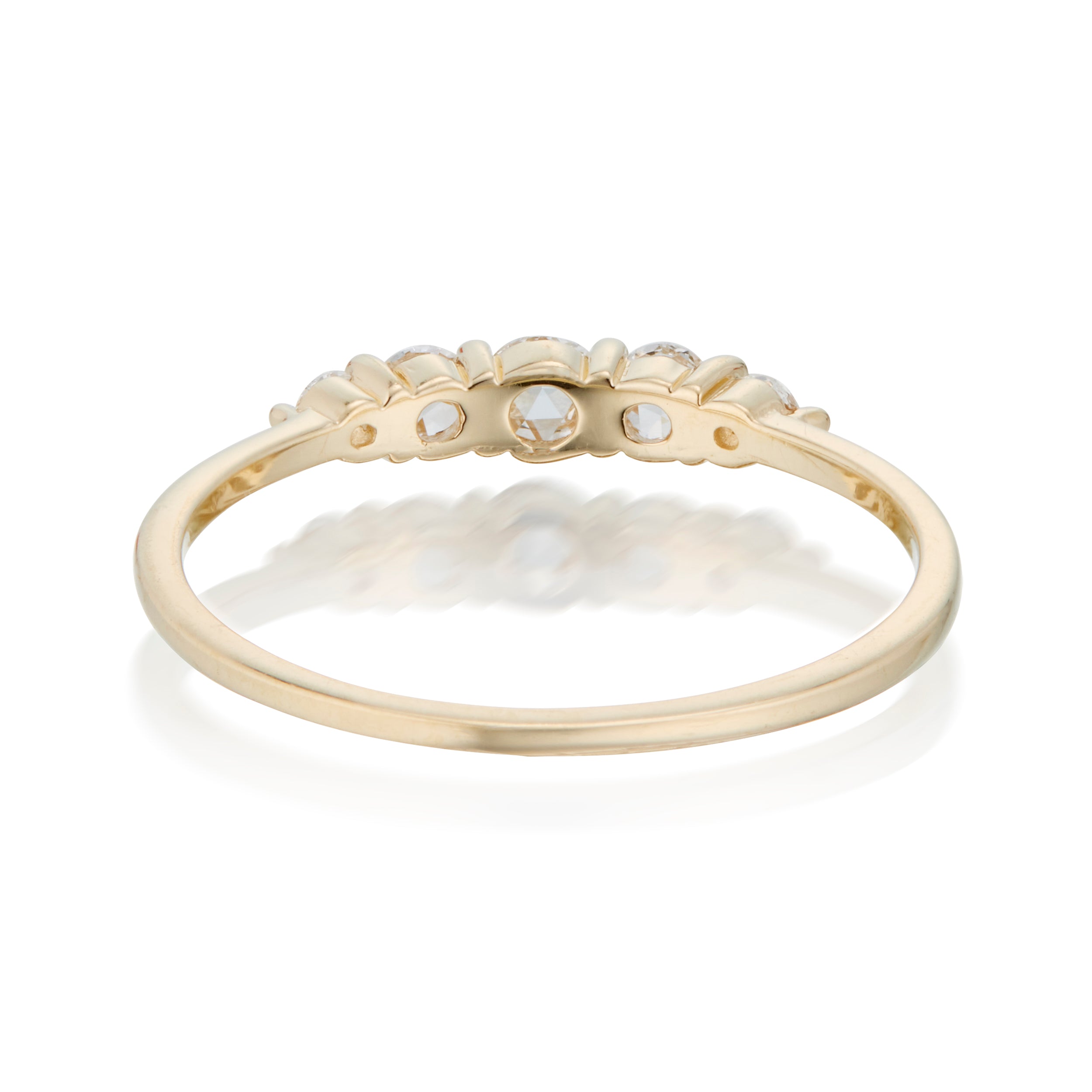 Vale Jewelry Belle du Jour Ring in 14 Karat Yellow Gold Back View