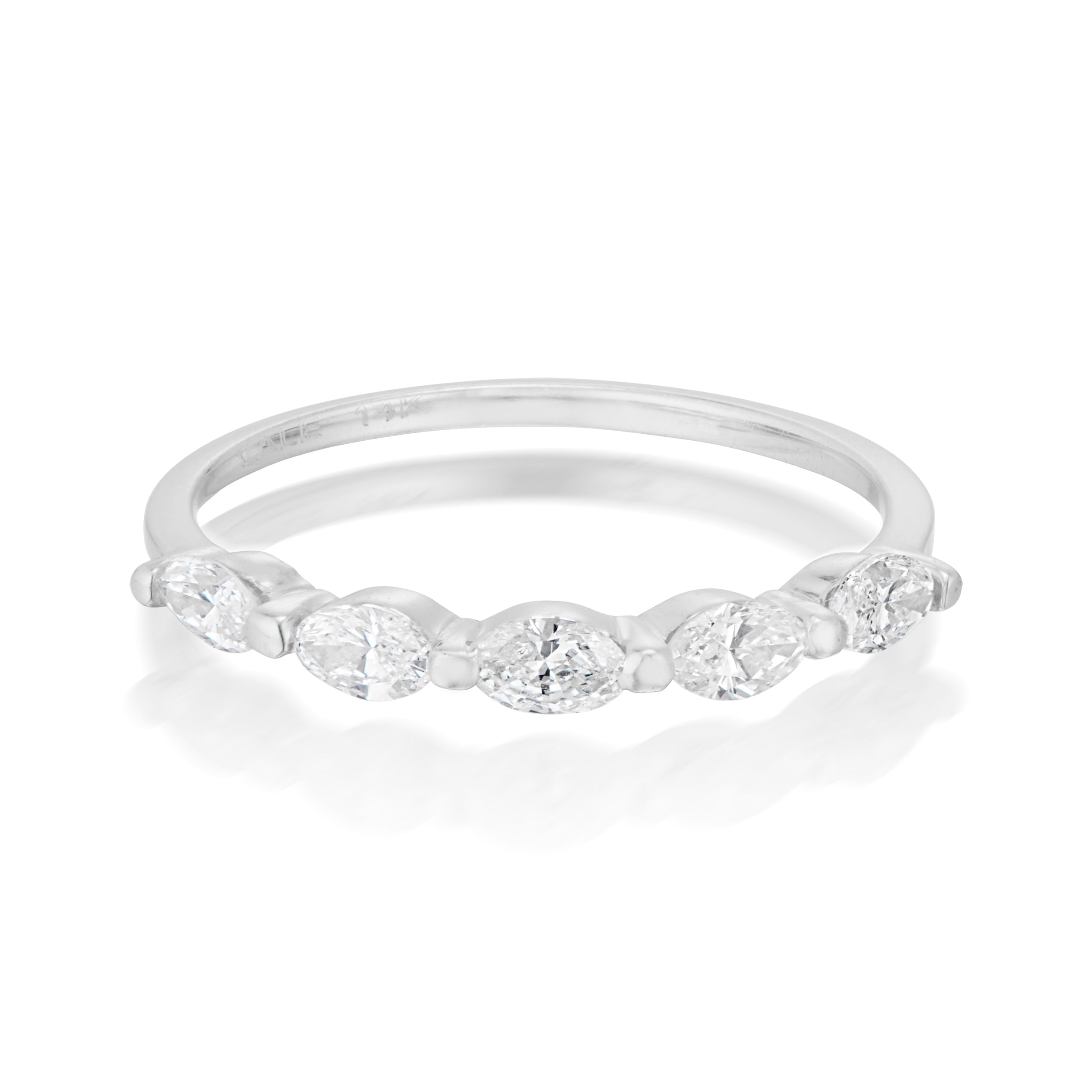 Vale Jewelry Emma Marquise Diamond Ring in White Gold