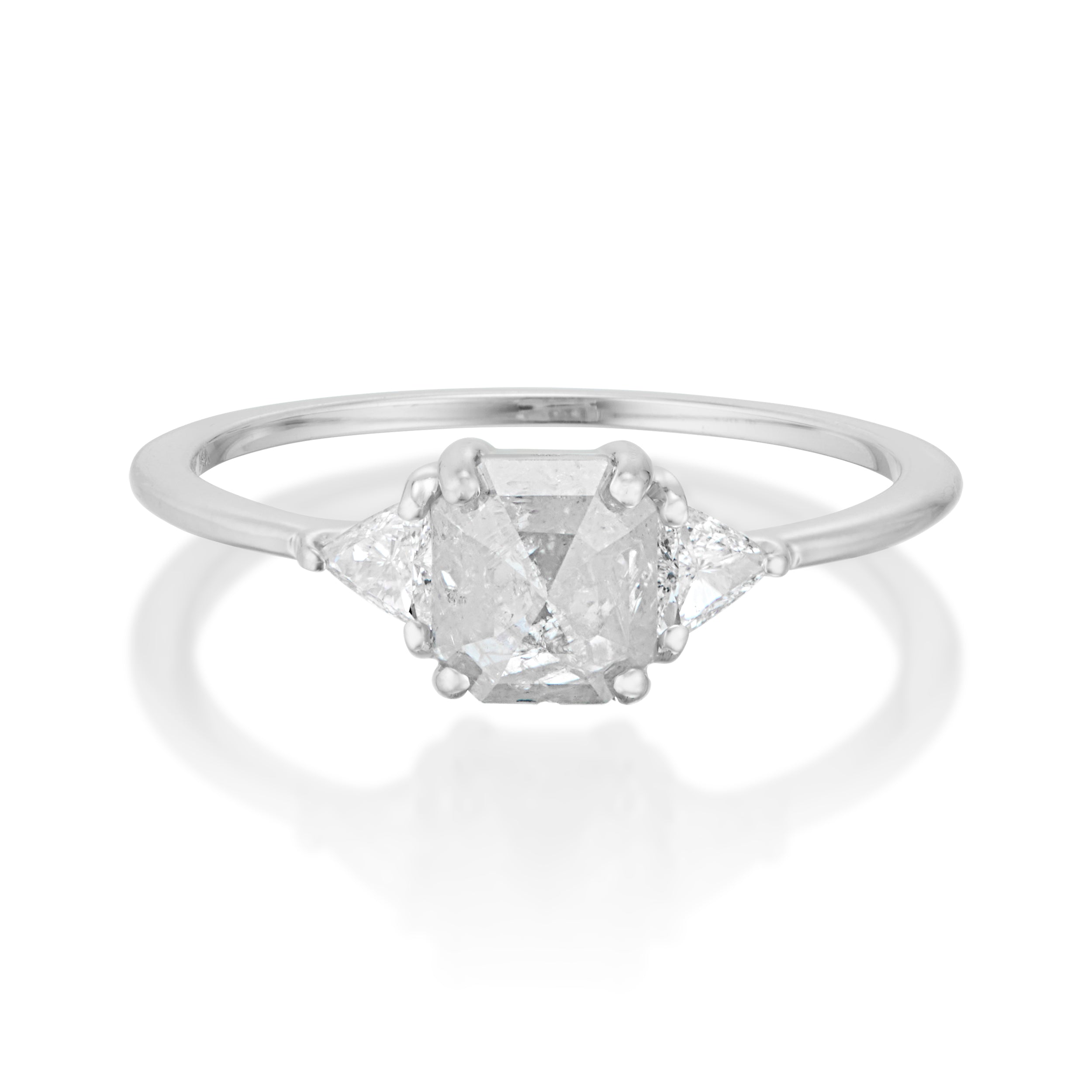 Vale Jewelry Icaria Ring in White Gold Front View