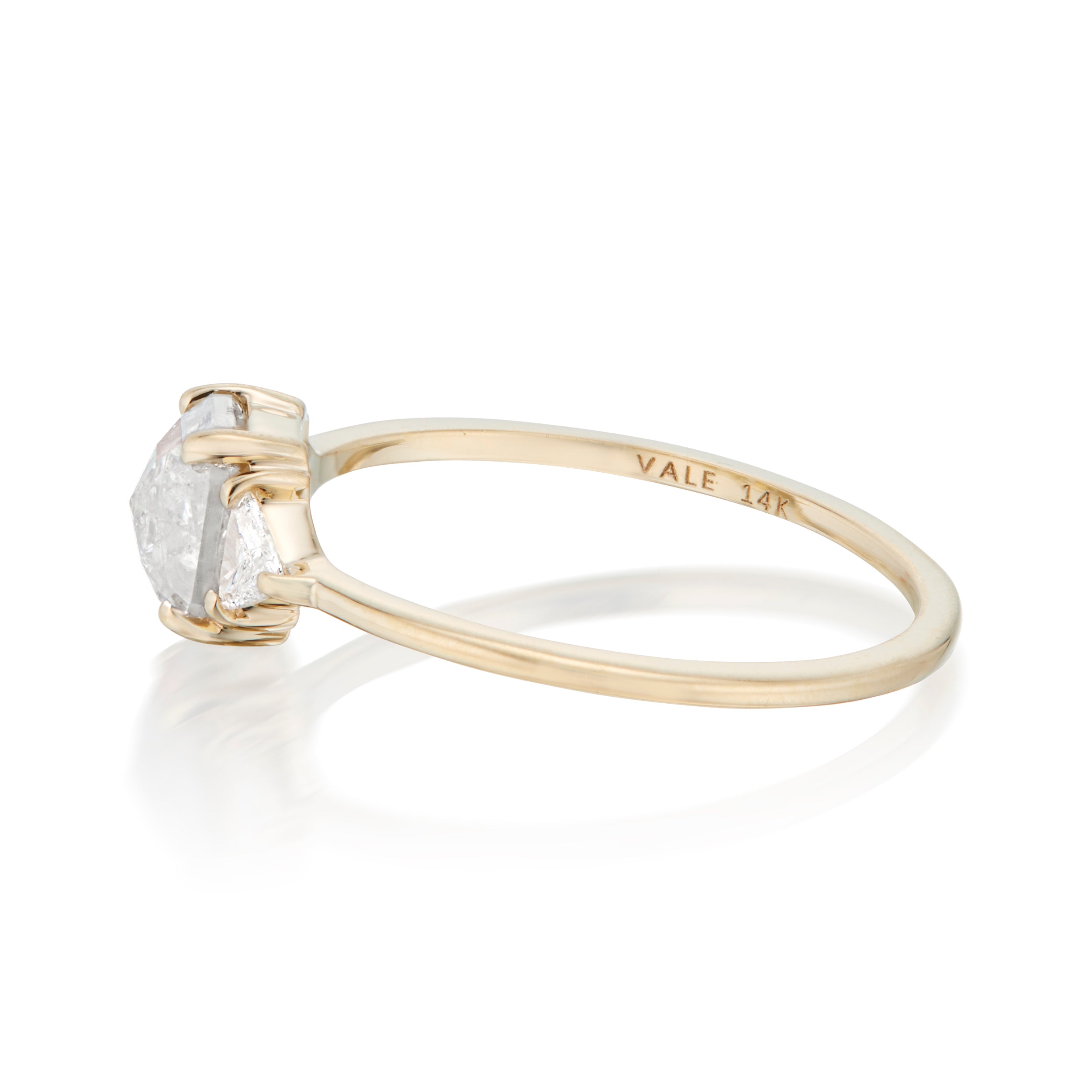Vale Jewelry Icaria Ring in Yellow Gold Side View