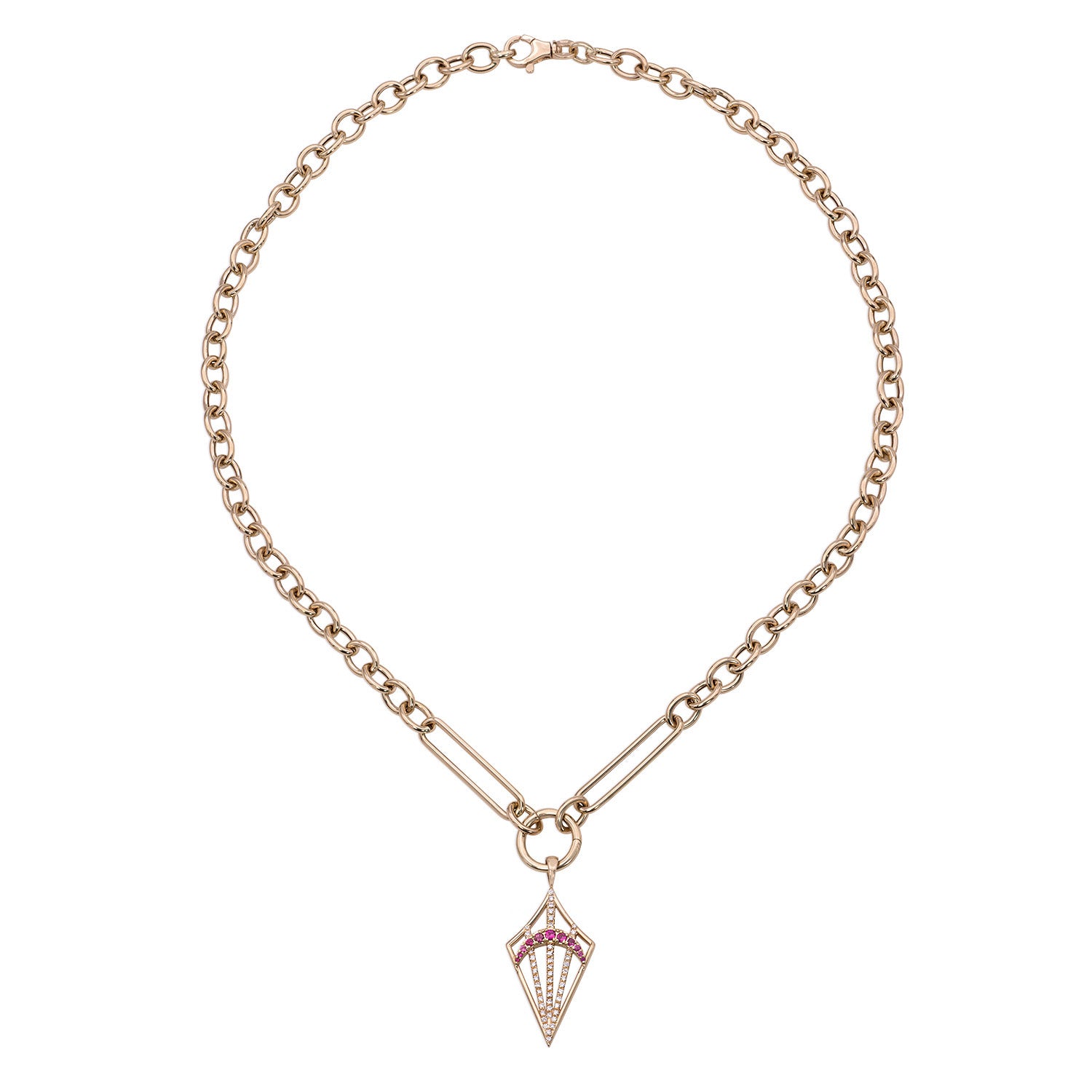 Golden Hour Crescent Necklace
