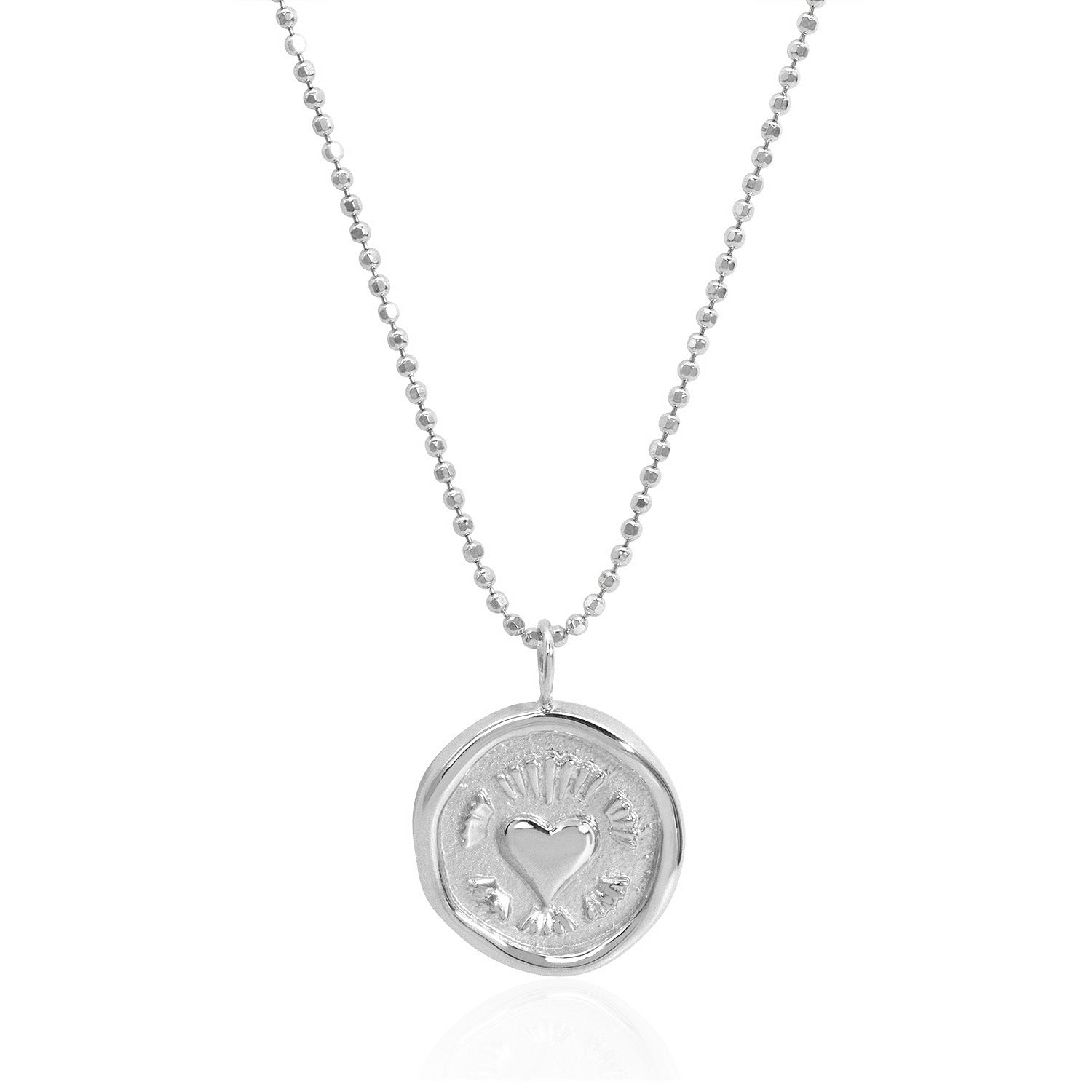 Vale Jewelry Eternal Love Amulet in 14 Karat White Gold Close Up