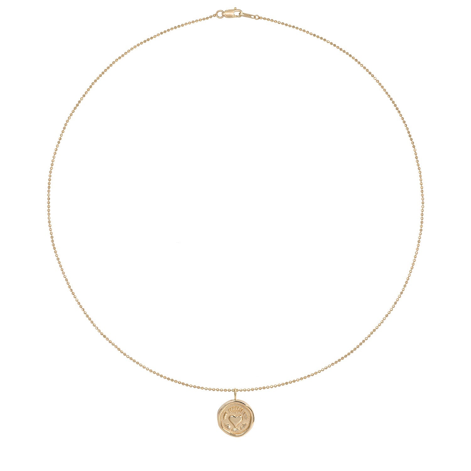 Vale Jewelry Eternal Love Amulet in 14 Karat Yellow Gold Full View