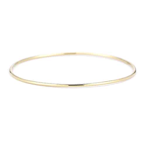 Vale Jewelry Quotidien Simple Bangle in 14 Karat Yellow Gold