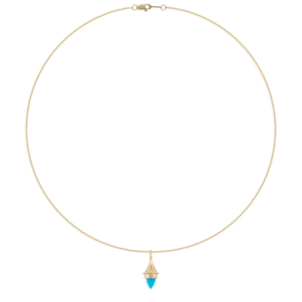 Amphora Cloche Necklace with Turquoise