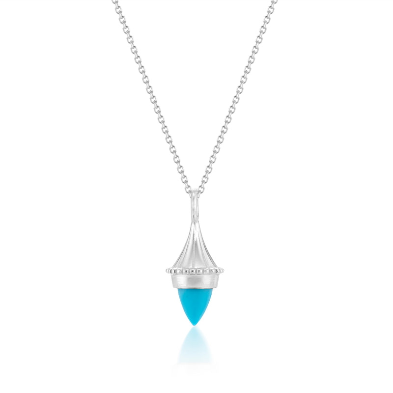 Amphora Cloche Necklace with Turquoise