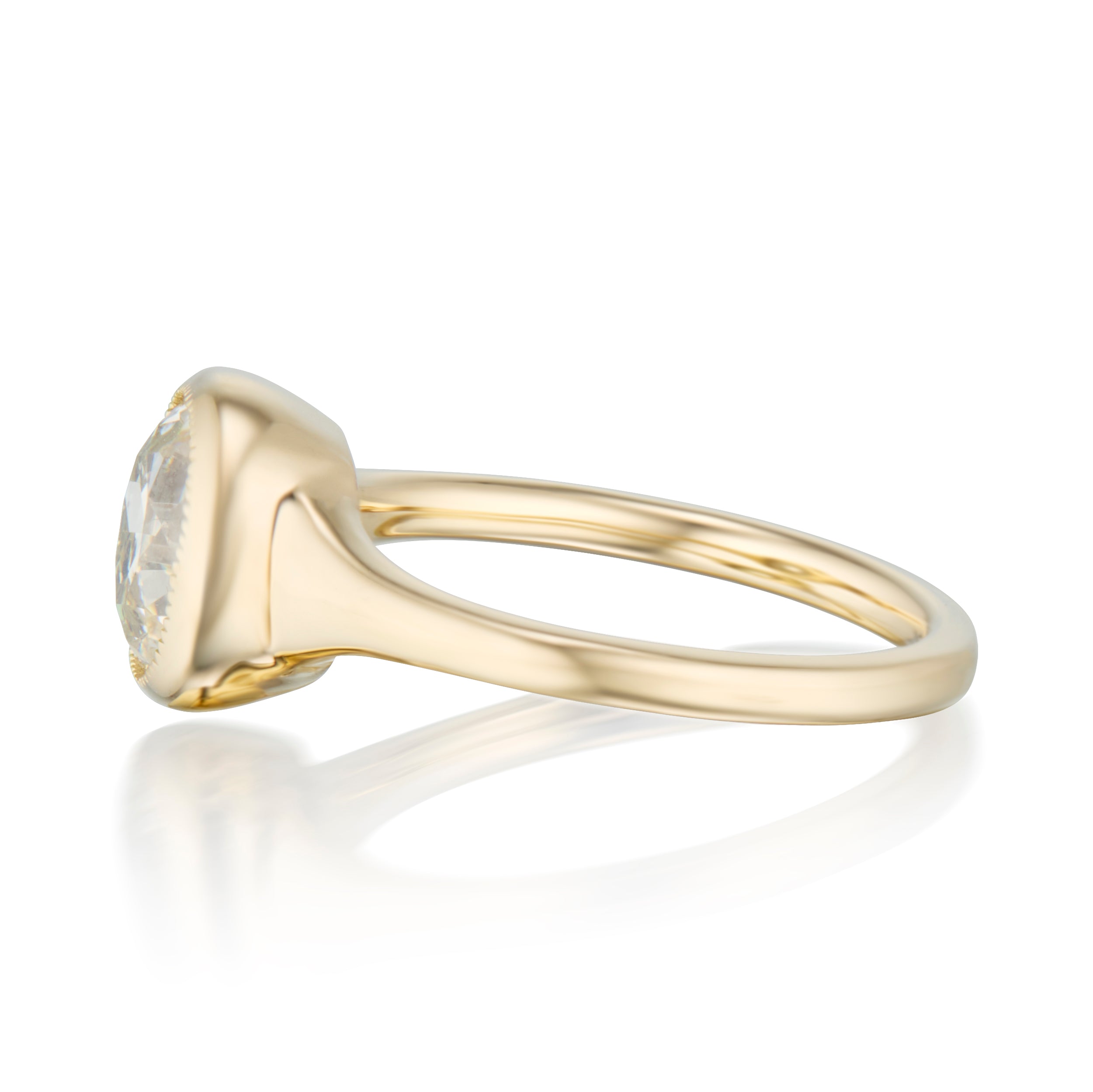 2.70 Carat Old Mine Cut Diamond Cassia Ring