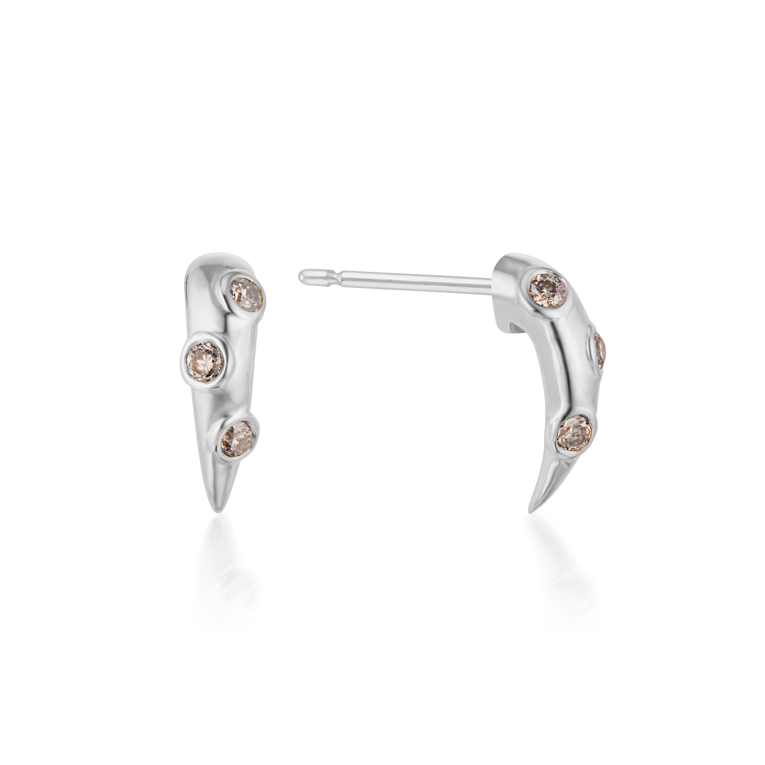 Swoop Champagne Diamond 2-Piece Earrings