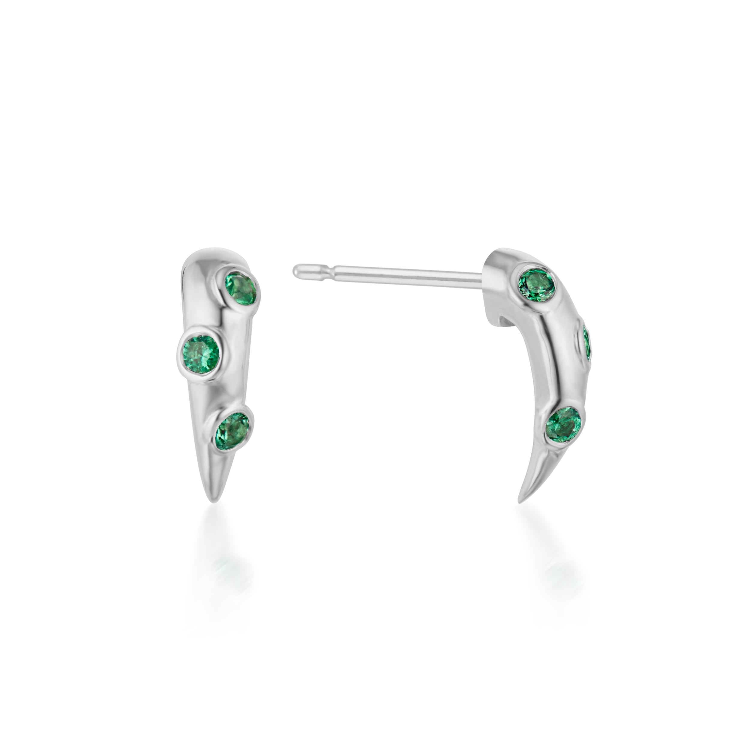 Swoop Emerald 2-Piece Earrings