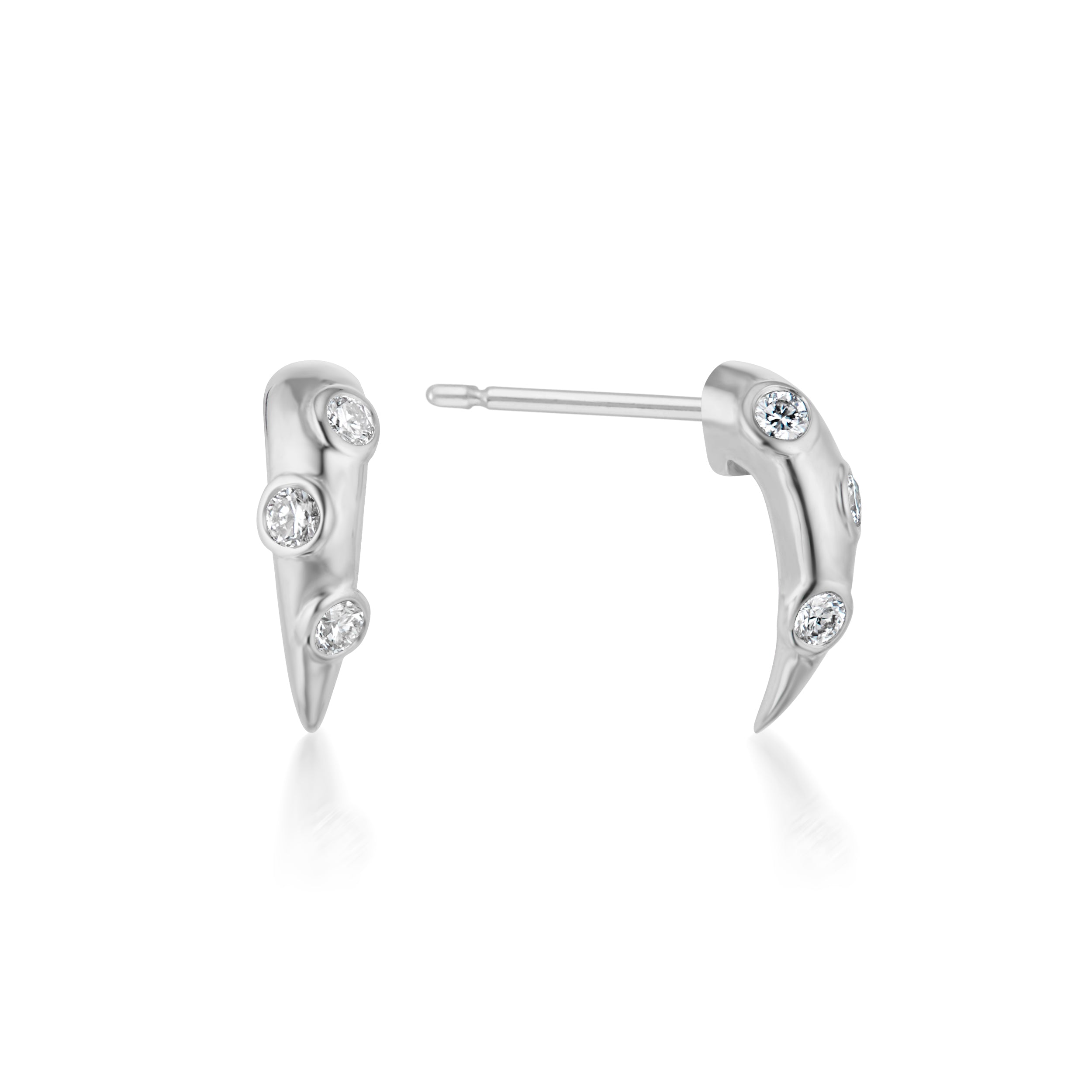Swoop White Diamond 2-Piece Earrings