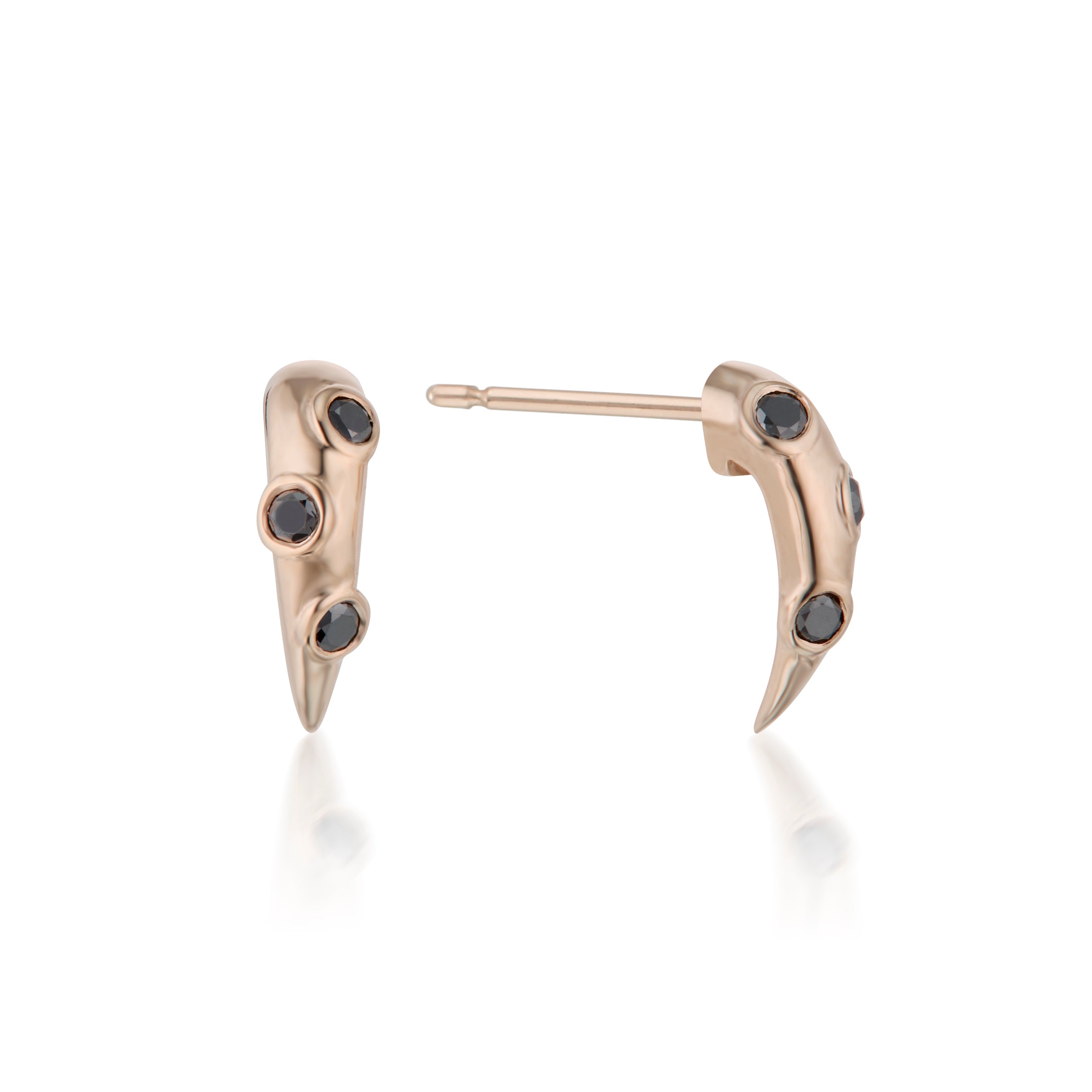 Swoop Black Diamond 2-Piece Earrings