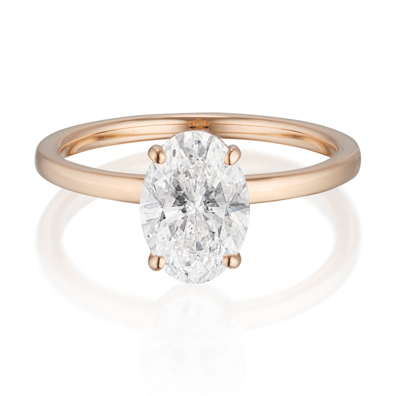 Vale Jewelry Cecilia Ring Rose Gold Front