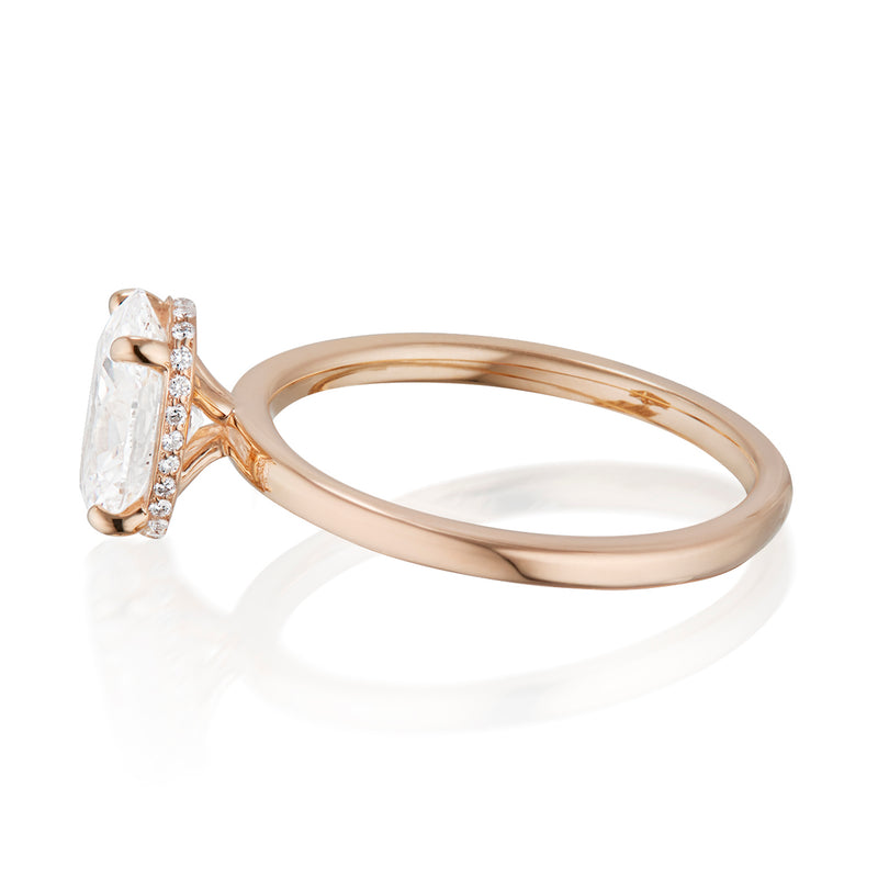 Vale Jewelry Cecilia Ring Rose Gold Side