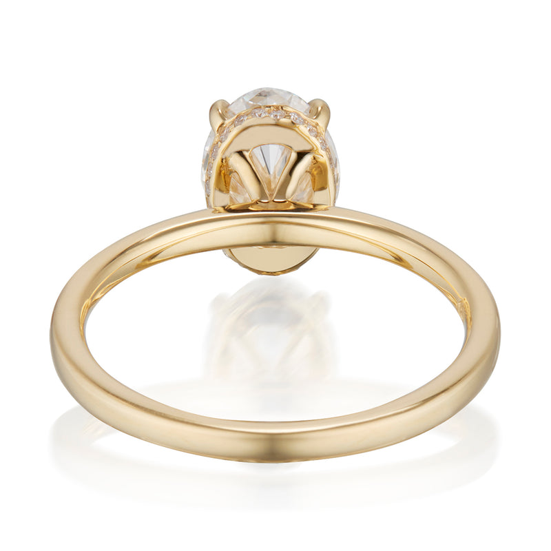 Vale Jewelry Cecilia Ring Yellow Gold Back