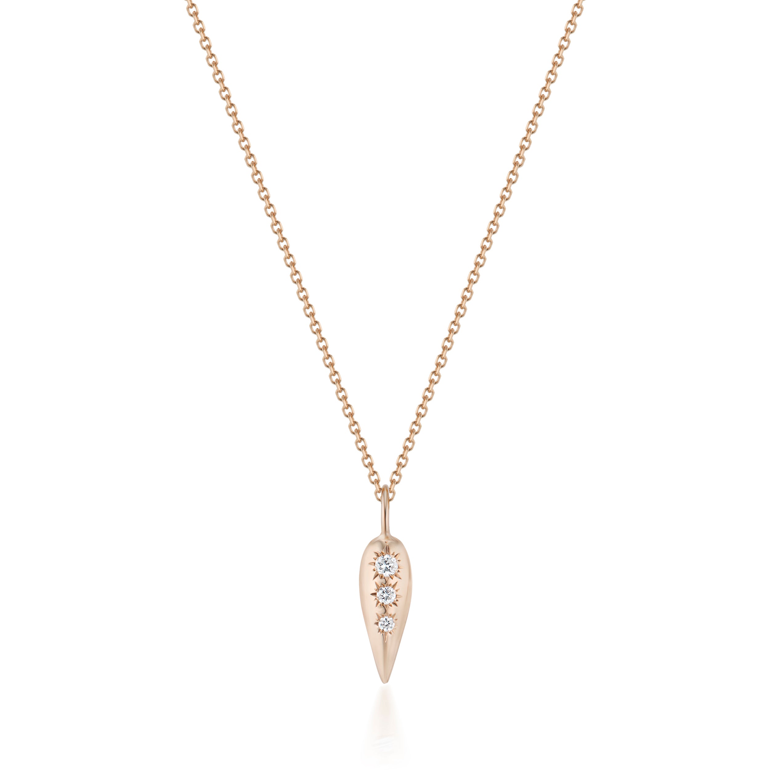 Vale Jewelry Swoop Star-Set Diamond Necklace