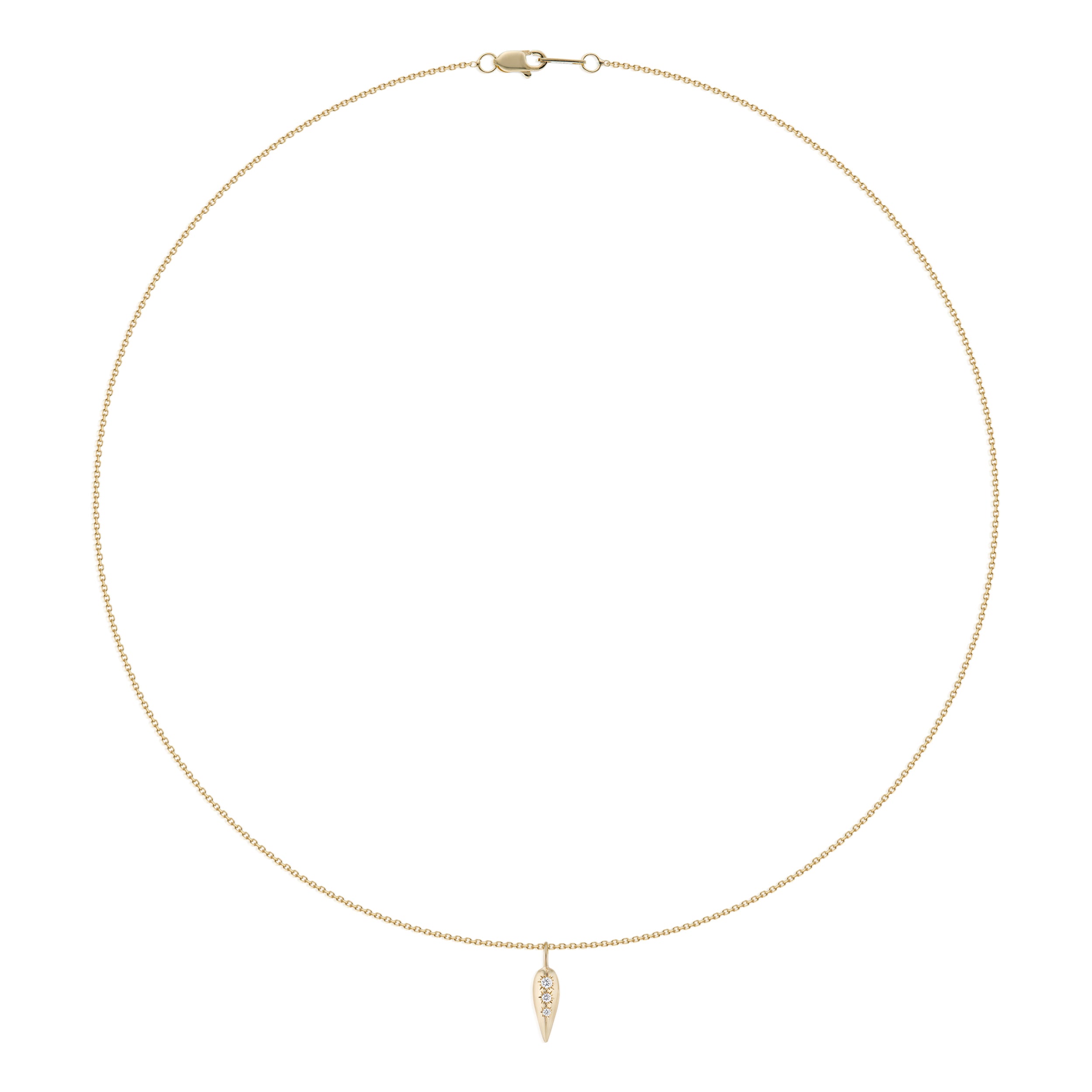 Vale Jewelry Swoop Star-Set Diamond Necklace