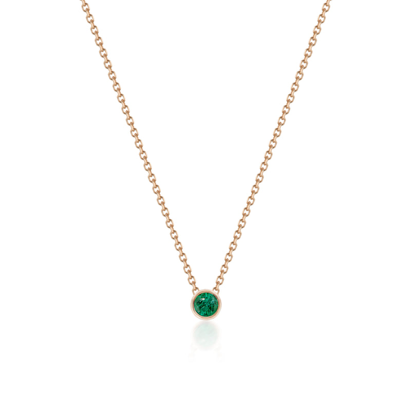 Barely There Emerald Necklace