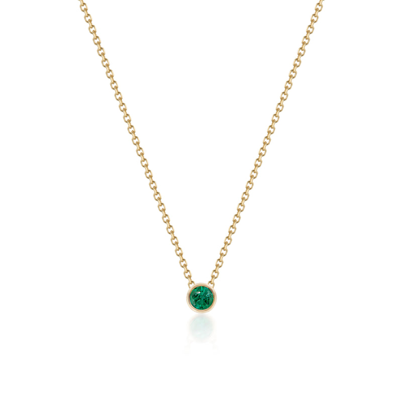 Barely There Emerald Necklace