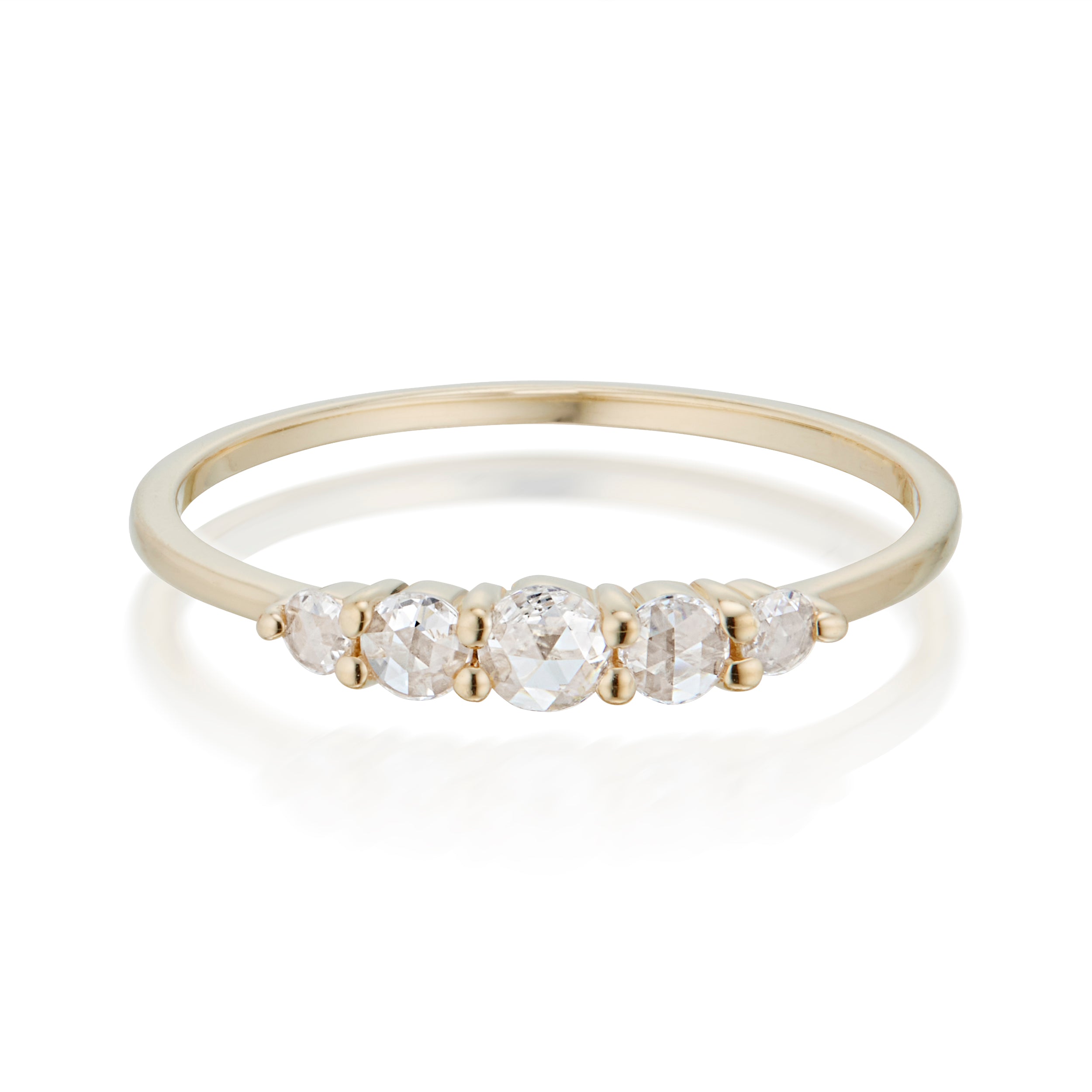 Vale Jewelry Belle du Jour Ring in Yellow Gold Front View